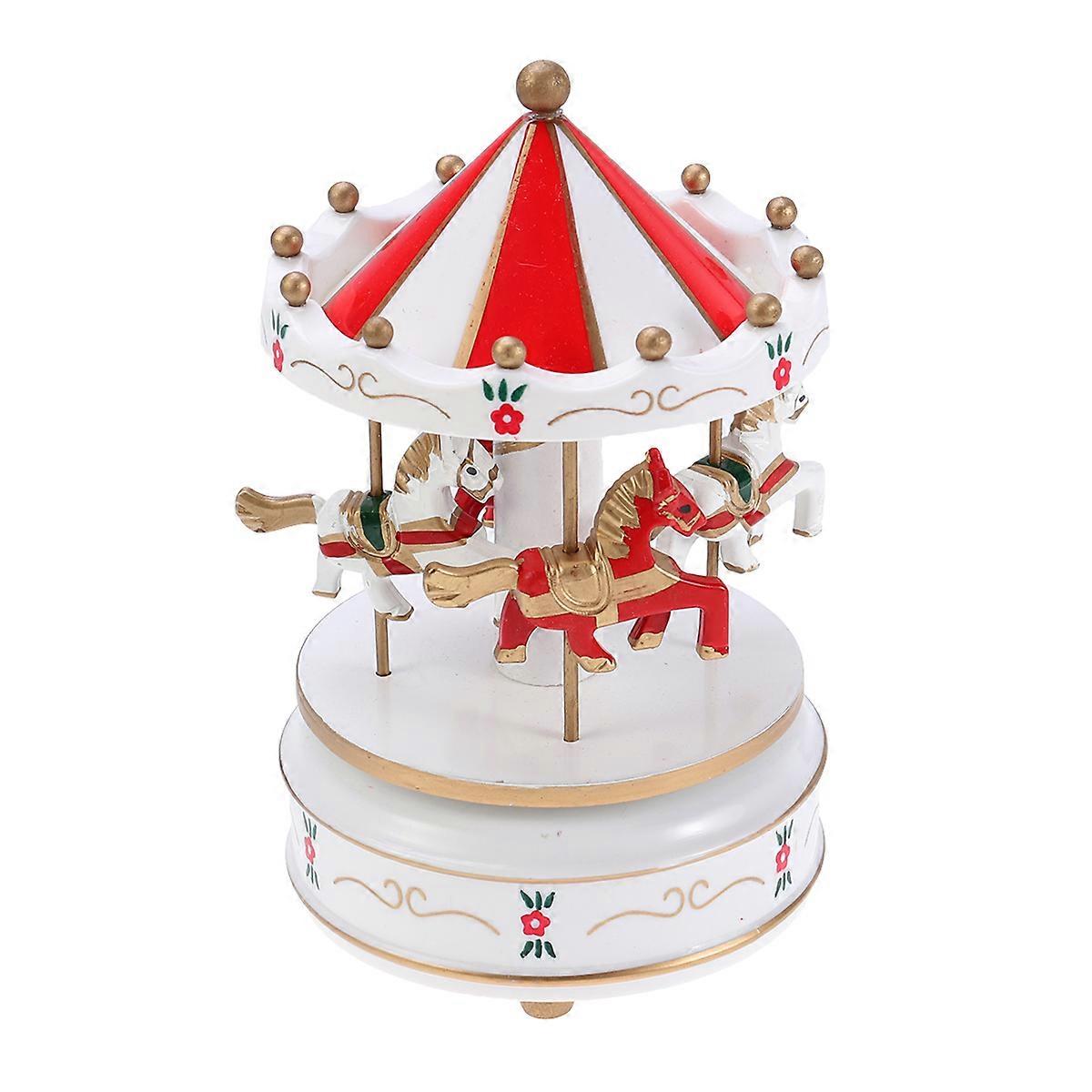 Wooden Carousel Melody Box, Sturdy Construction, Great Gifting Option