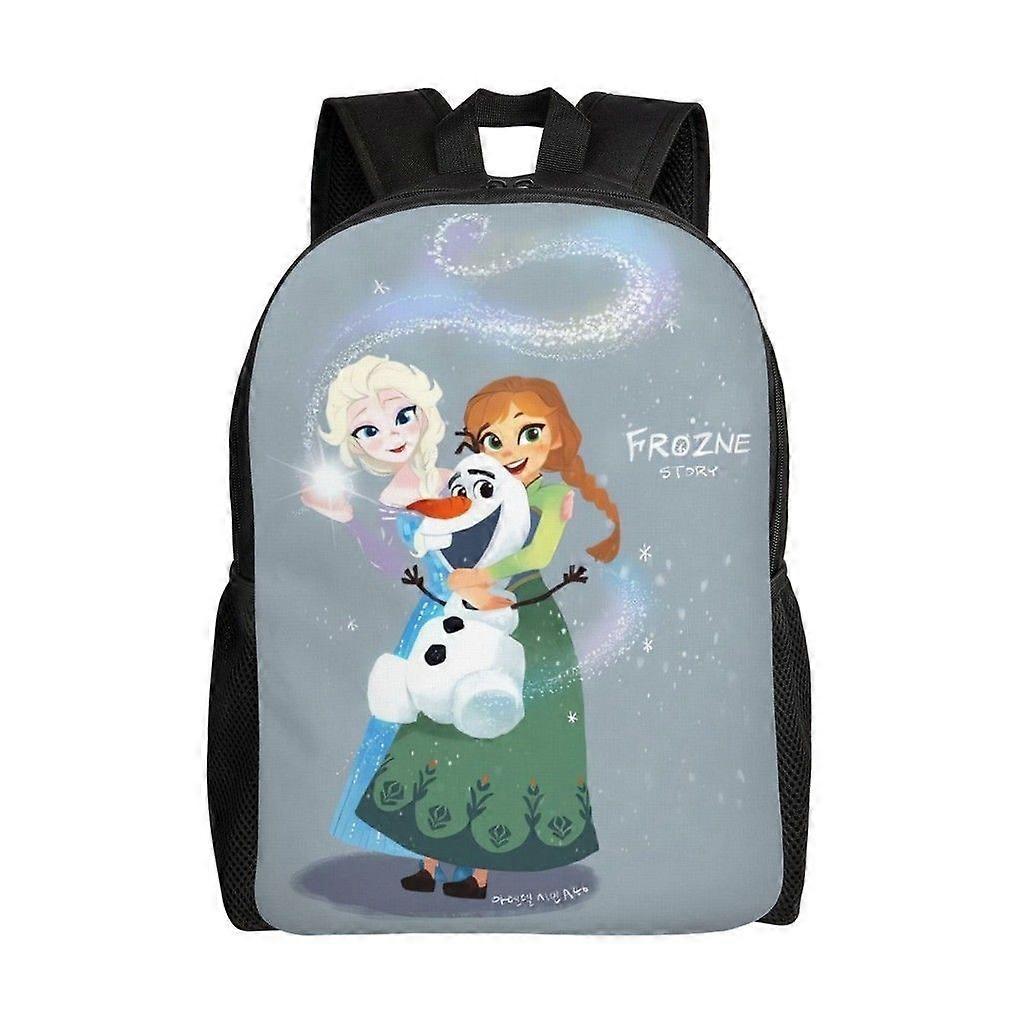 Frozen Versatile Backpack Washable casual style School Student Backpack Trendy Oxford Cloth Computer Bag Unisex-hk3888