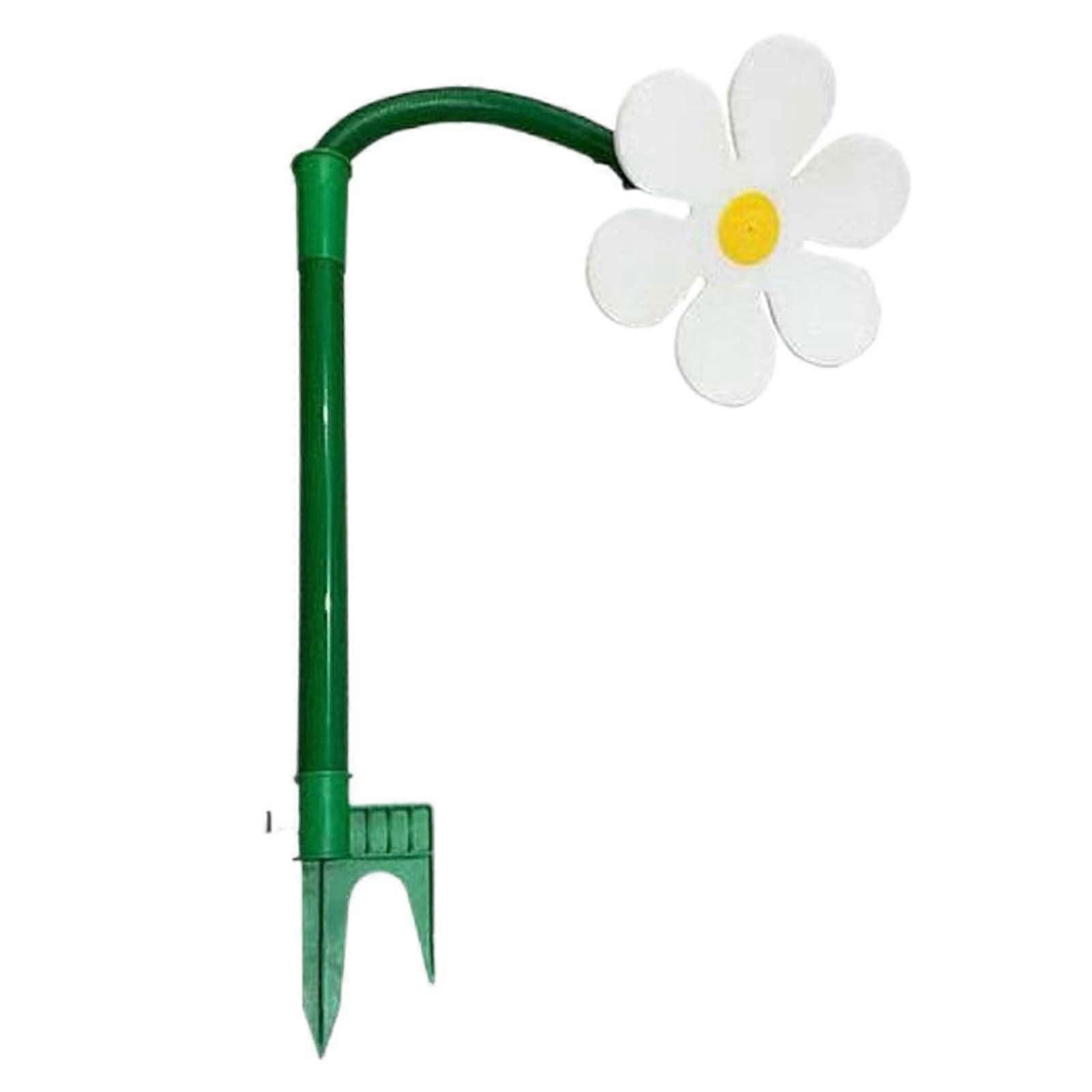 360° Rotatable Adjustable Sprinkler Flower Watering Nozzle, Solar Flower Watering Device Universal Size White