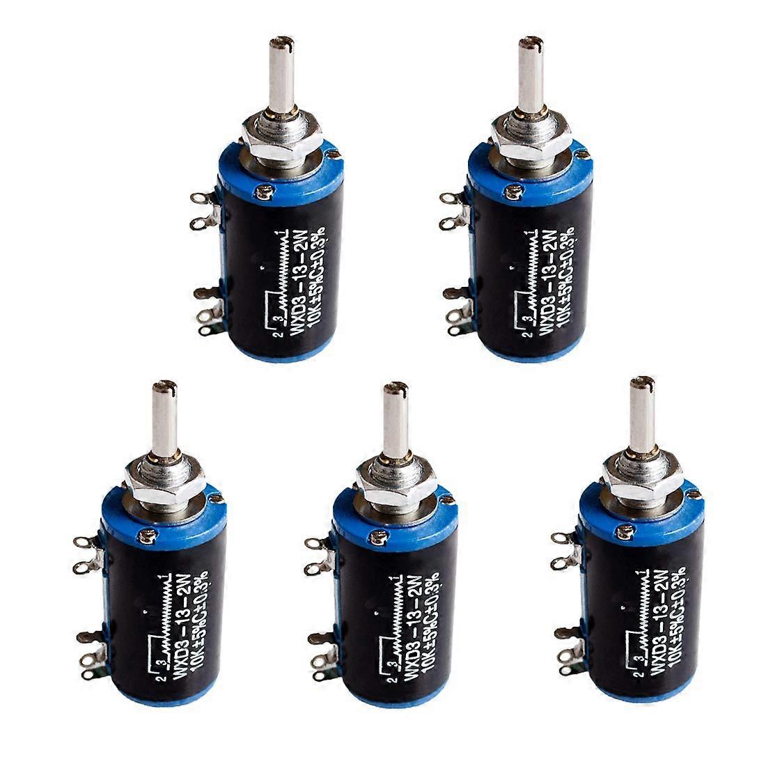 5pcs WXD3132W 10K Ohm MultiTurn Wire Potentiometer 10K Ohm
