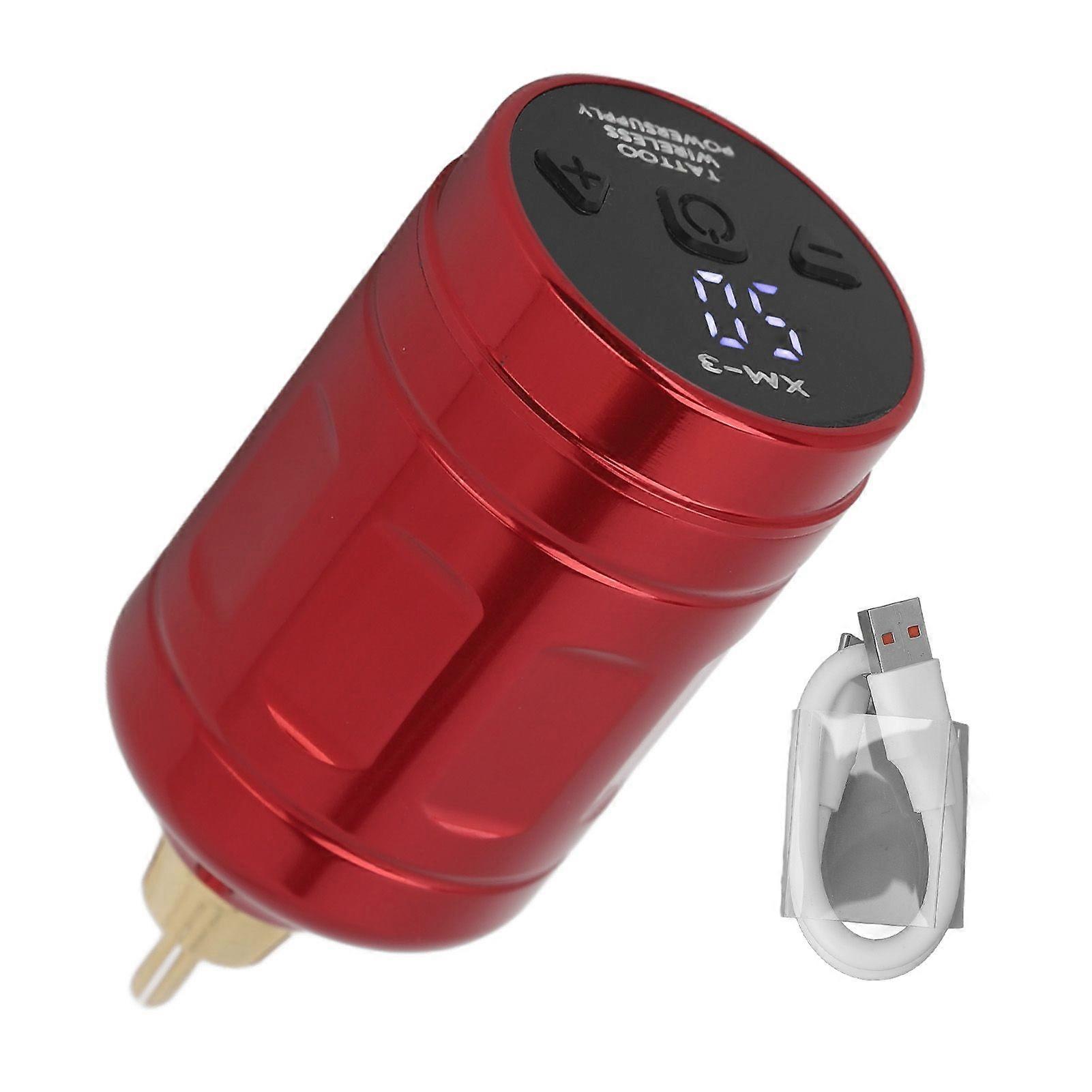 2025 Latest Model Wireless Tattoo Power Supply RCA Interface 2000mAh Capacity ...