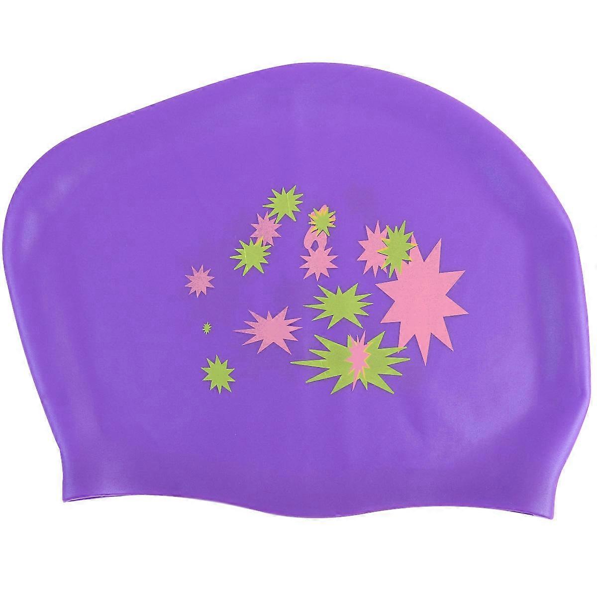 Here's a polished product description for your **Star Pattern Silicone Swimming Hat for Long Hair**:
### π Star Pattern Silicone Swimming Hat