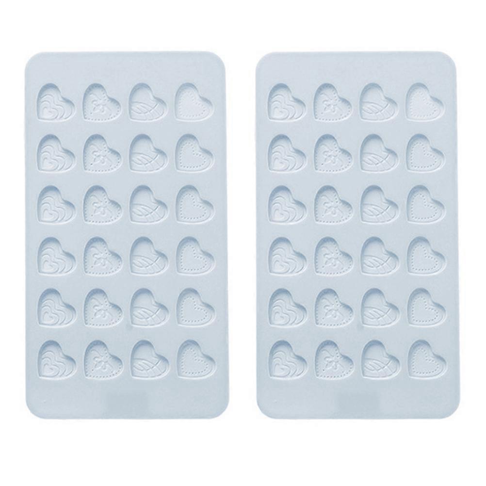Candy Mold Silicone Fondant Molds Delicate Design For Families 2Pcs