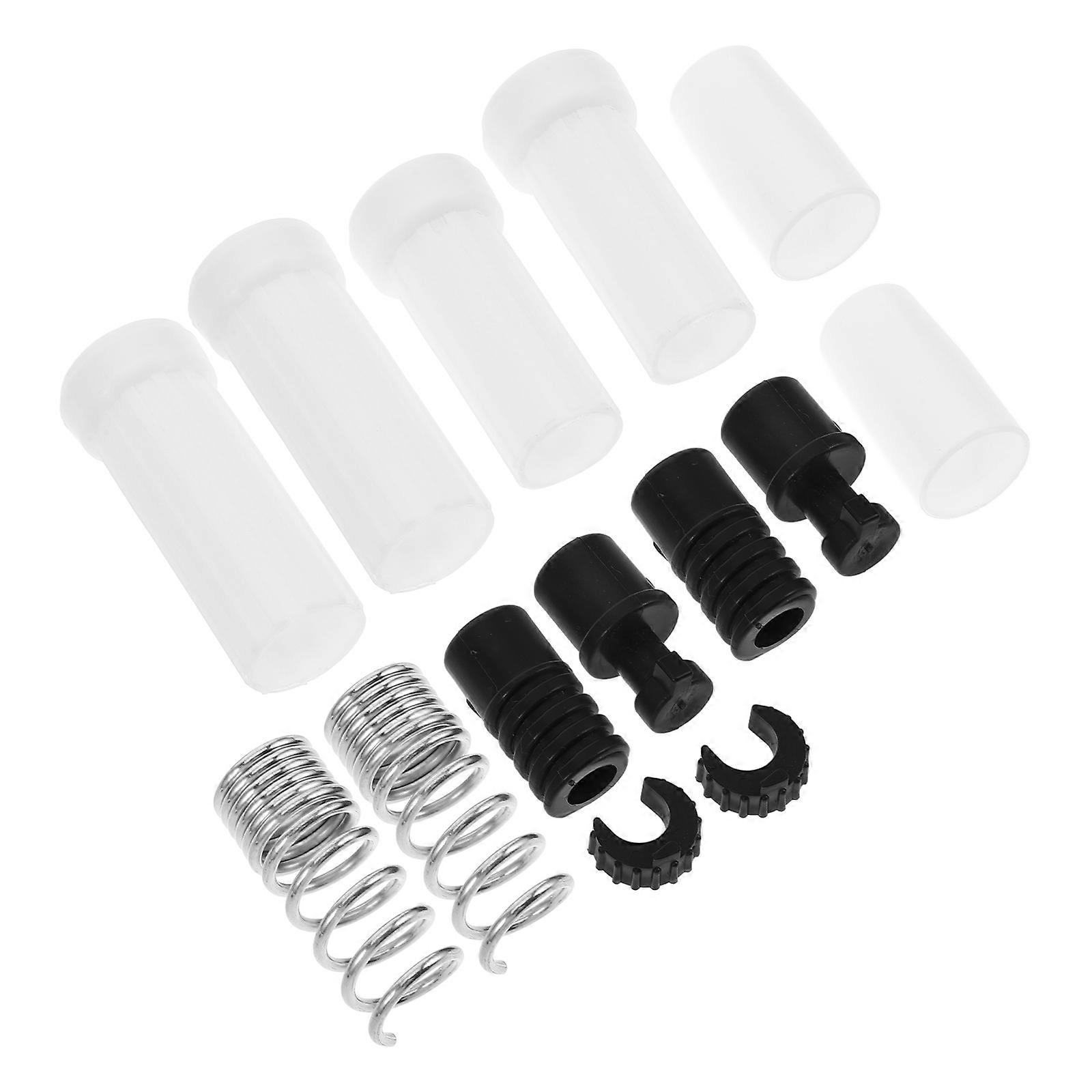 Shower Rod Cover Curtain Rod Finials Spring Loaded Connector Sleek Modern Window Curtain Rail 2Sets