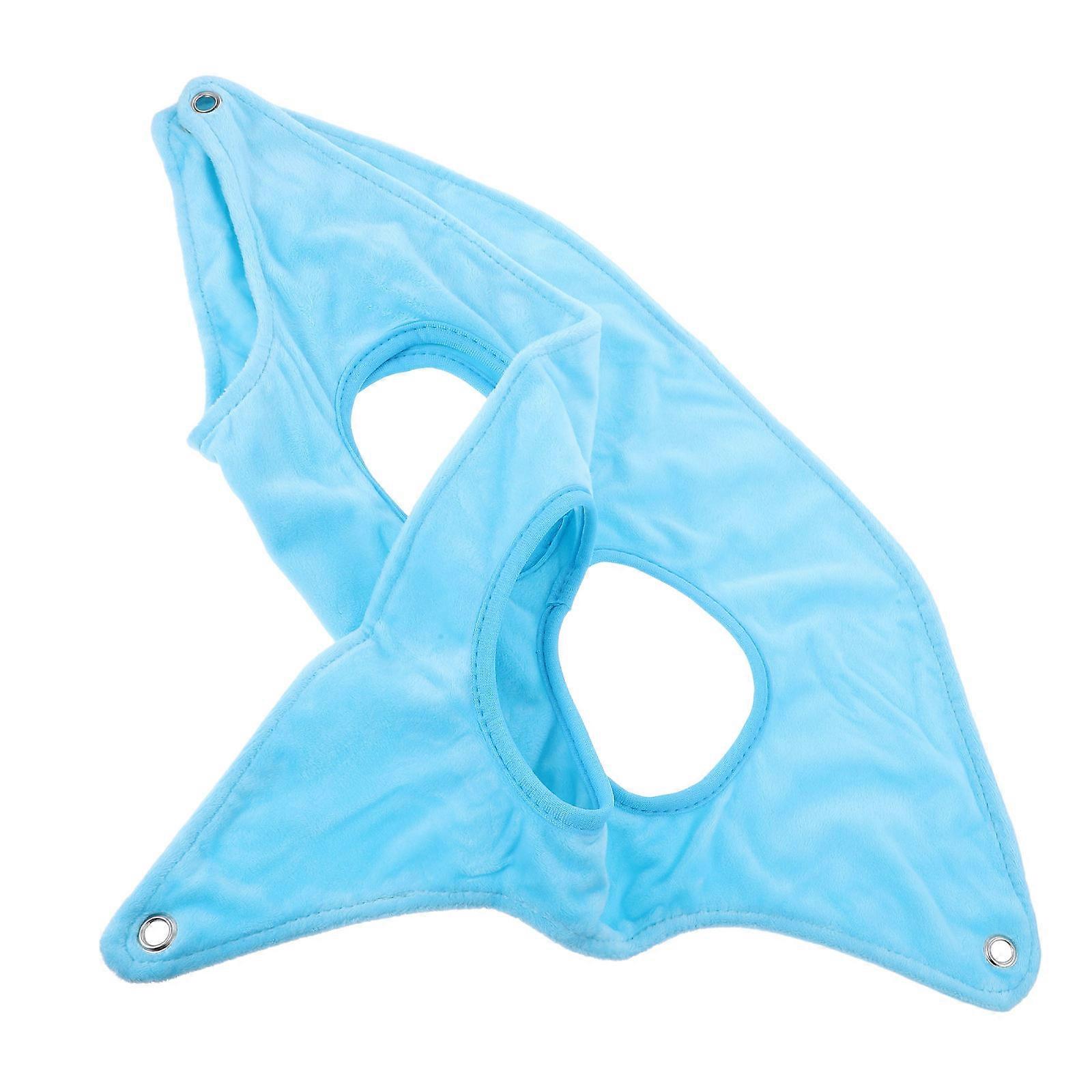 Grooming Hammock for Small Dogs Pet Grooming Sling Keeps Pets from Licking or Scratching Blue 40x25cm 1Pcs
