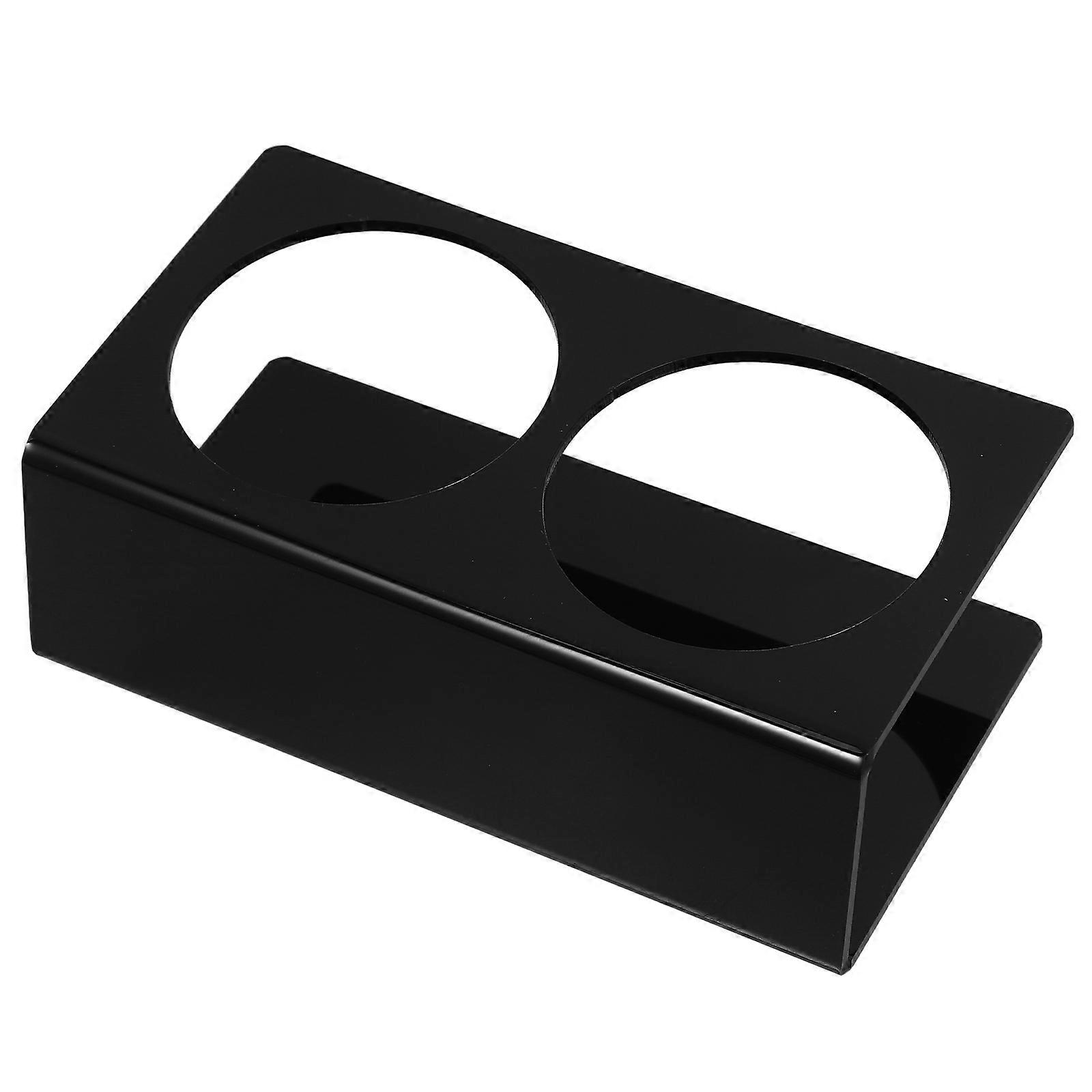 Beverage Display Rack Acrylic Water Bottle Organizer Double Slot Sturdy Structure Supermarket Display Countertop Use 1Pack