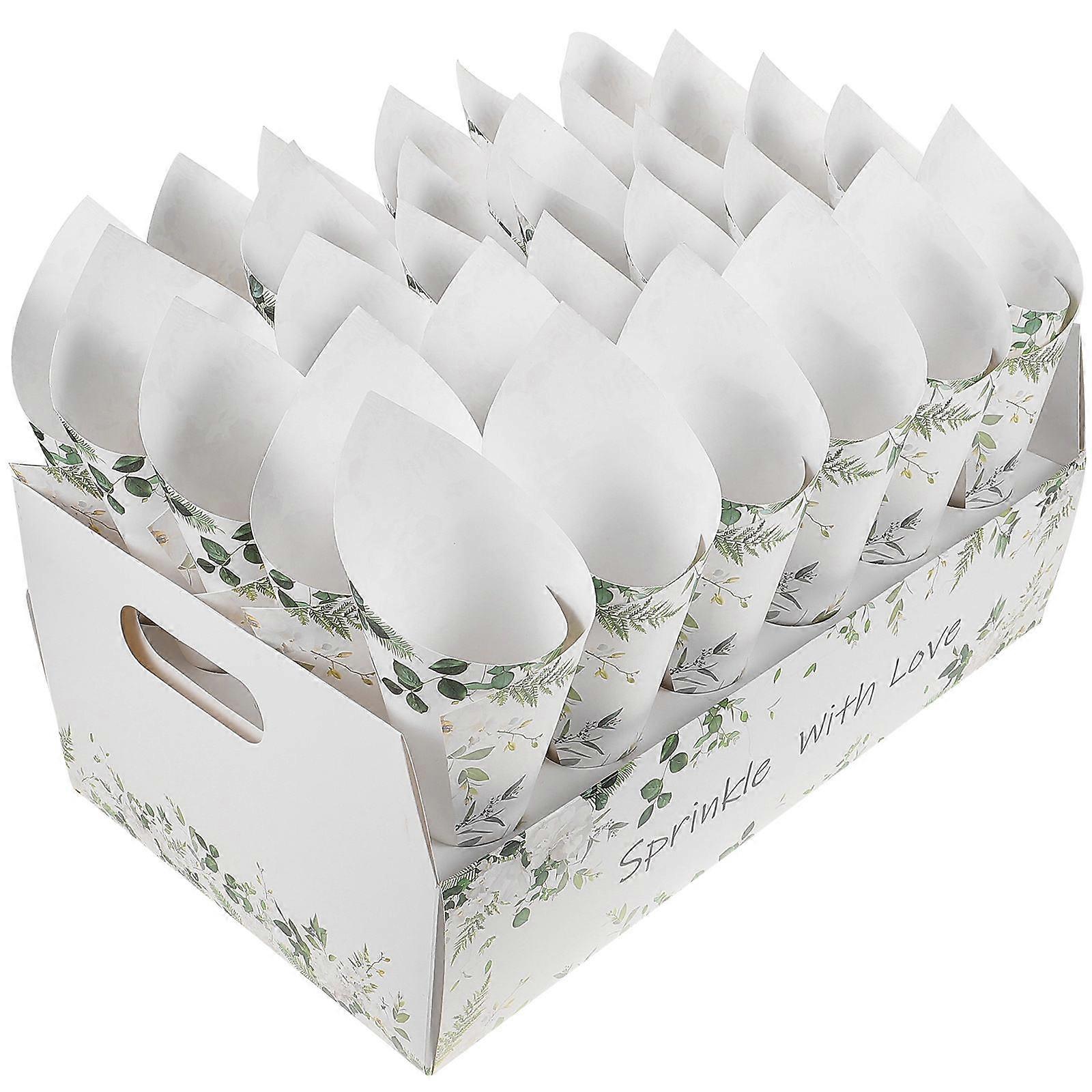 Paper Cones For Wedding Confetti Cones With Holder Event Organizers 1Set