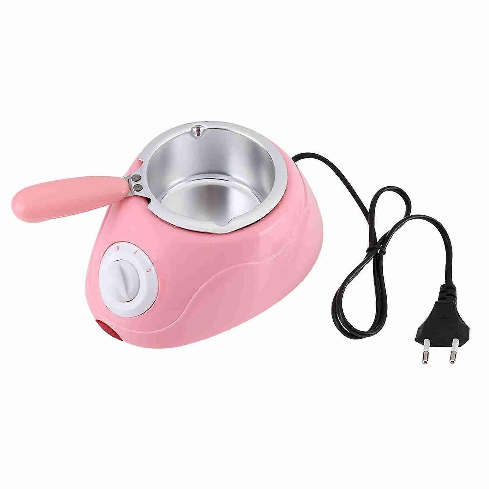 Electric Chocolate Melting Machine Candy Melter Kitchen Tool with DIY Molds (Pink)