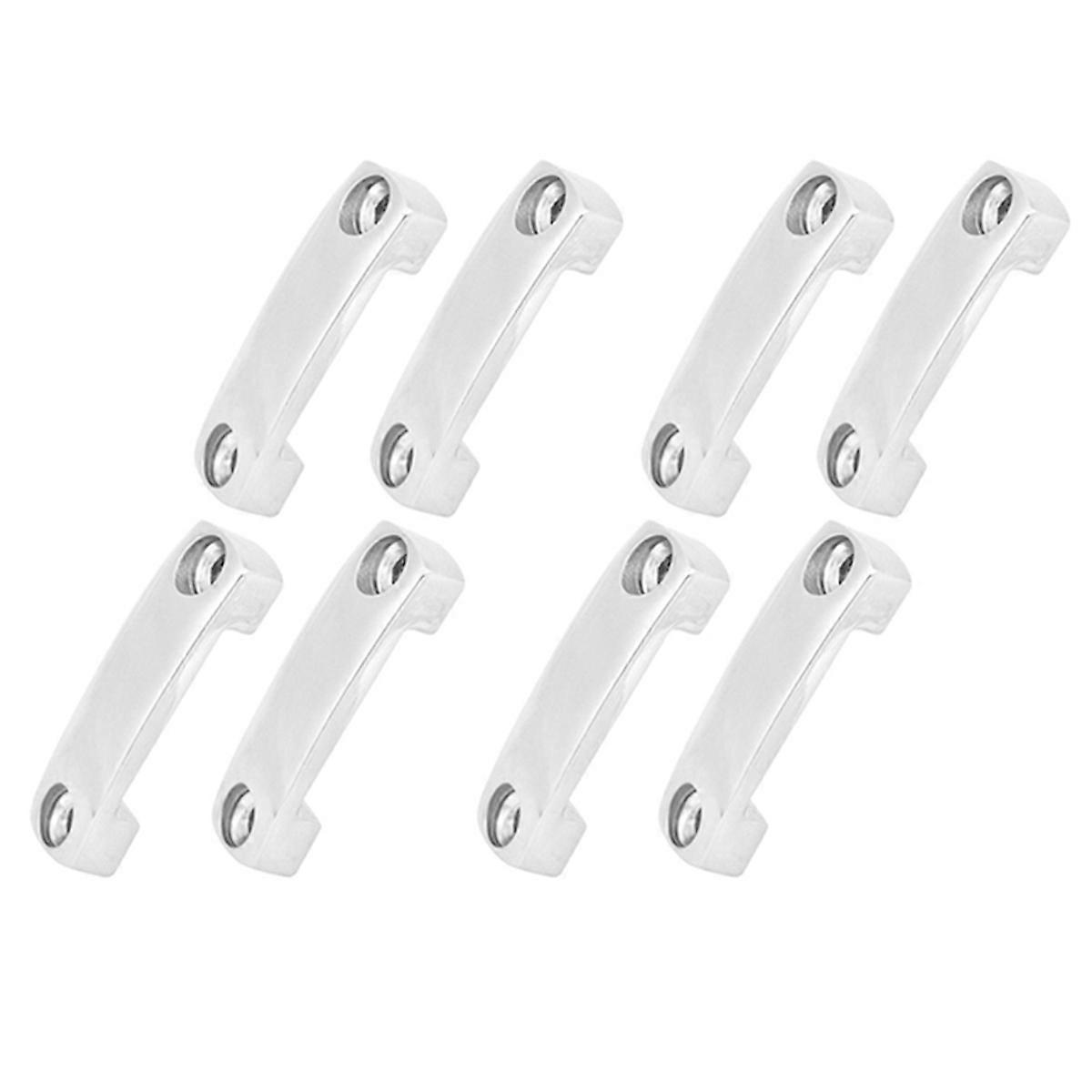 8Pcs Boat Lock Eye Strap Loop Tie Down Anchor Rope Yacht Deck Fitting 316 Stainless Steel Boat Acces