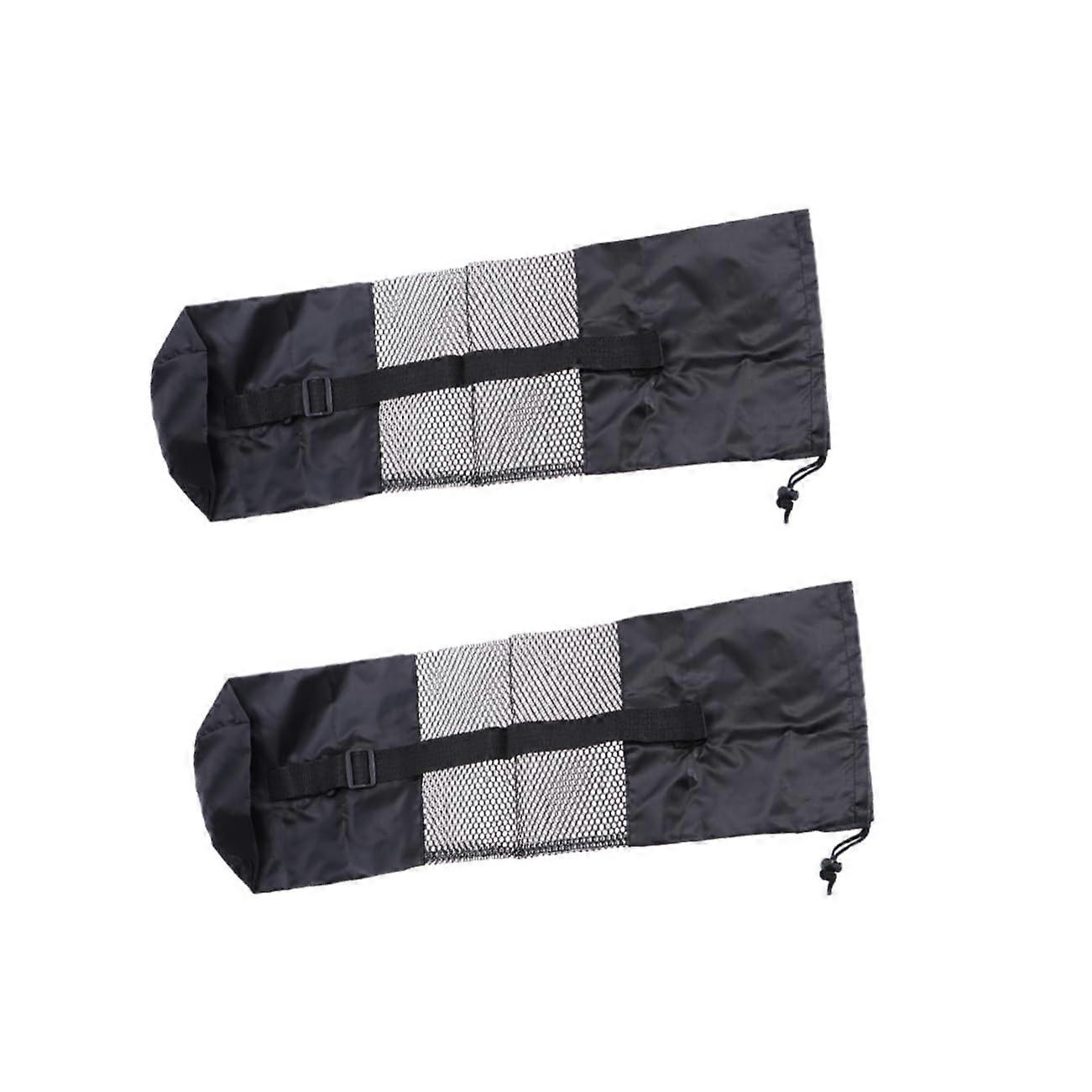 Yoga Mat Carry Bag, 2 Pieces, Half-Mesh Net Bag, Large Capacity, Adjustable Shoulder Strap