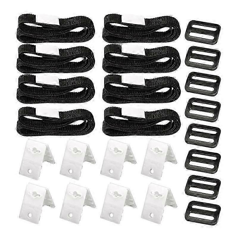 2025 Latest Model 24Pcs Swimming Pool Cover Roller Attachment Straps Kit