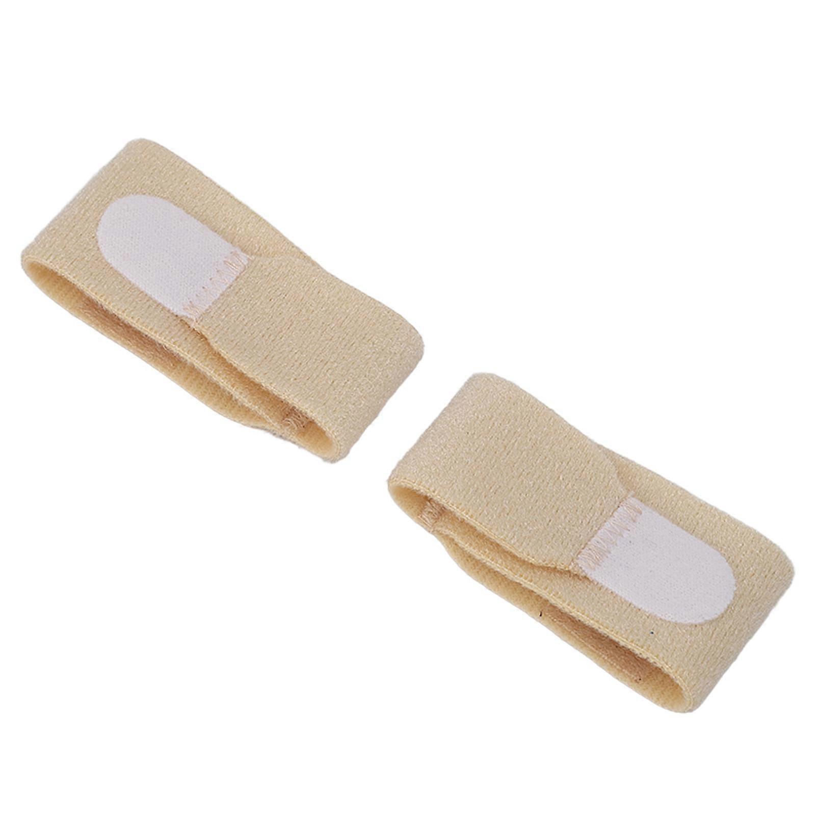 2pcs Toe Splint Wrap Skin Color Universal Soft Ergonomic Fabric Toe Separator Strap