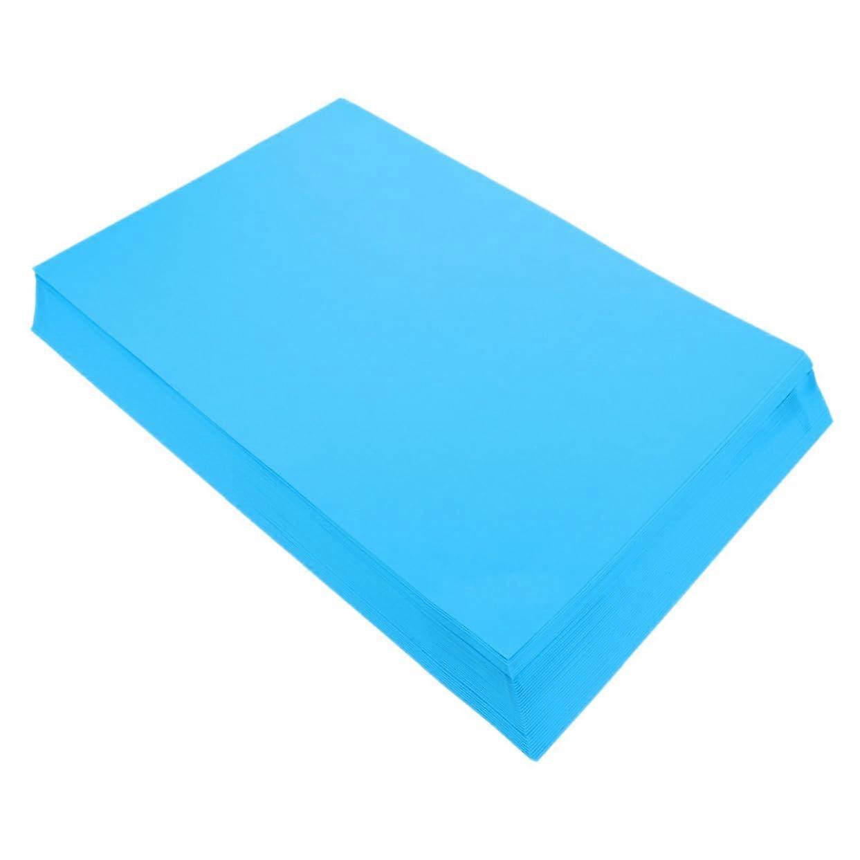 50 Sheets Colored Cardboard Creative Paper Craft Origami A4 Card Stock Blue