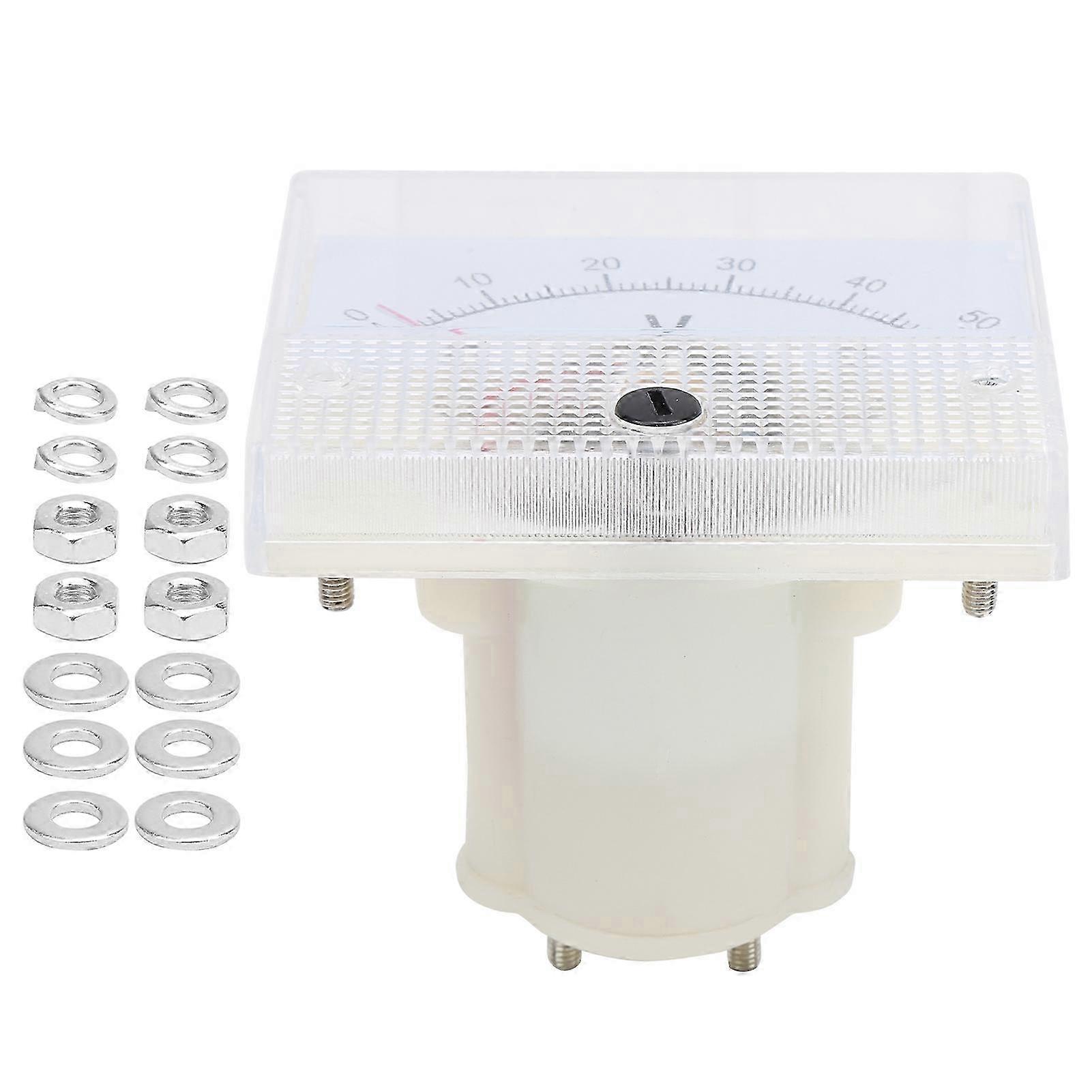 For 85C1 DC 0~50V Pointer Voltmeter Panel Meter Measuring Instrument Embedded Installation