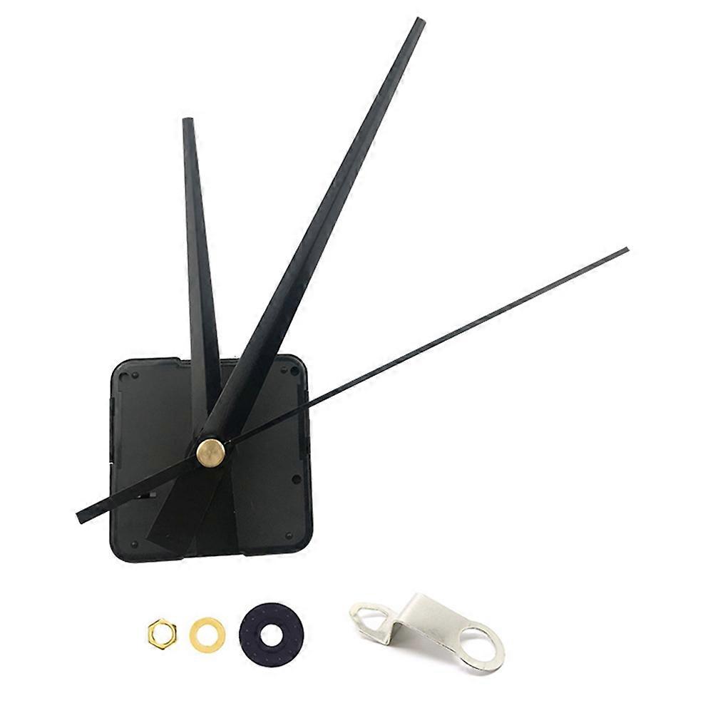 Quartz Clock Movement Silent Electronic Large Clock Movement Metal Pointer-Black