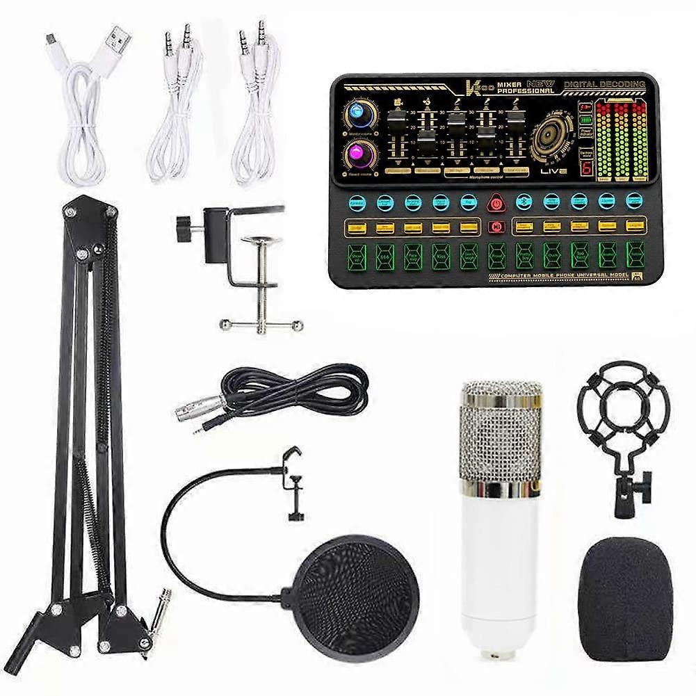 Smart Voice Changer Multifunctional Live SK500 Sound Card  BM800 Microphone Set