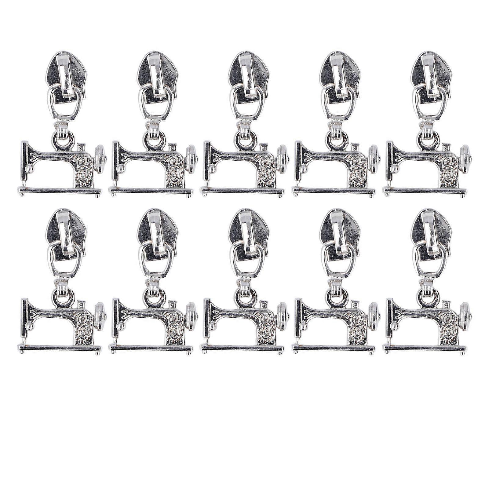 2025 Latest Model  10 Pcs Zipper Pull Sewing Machine Metal Zipper Pulls Jacket