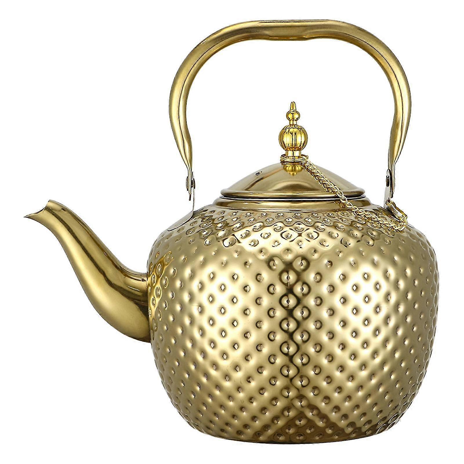 Stainless Steel Kettle Suitable for Induction and Gas, Teapot for Brewing Coffee and Loose Leaf Tea, Ideal for Gifting