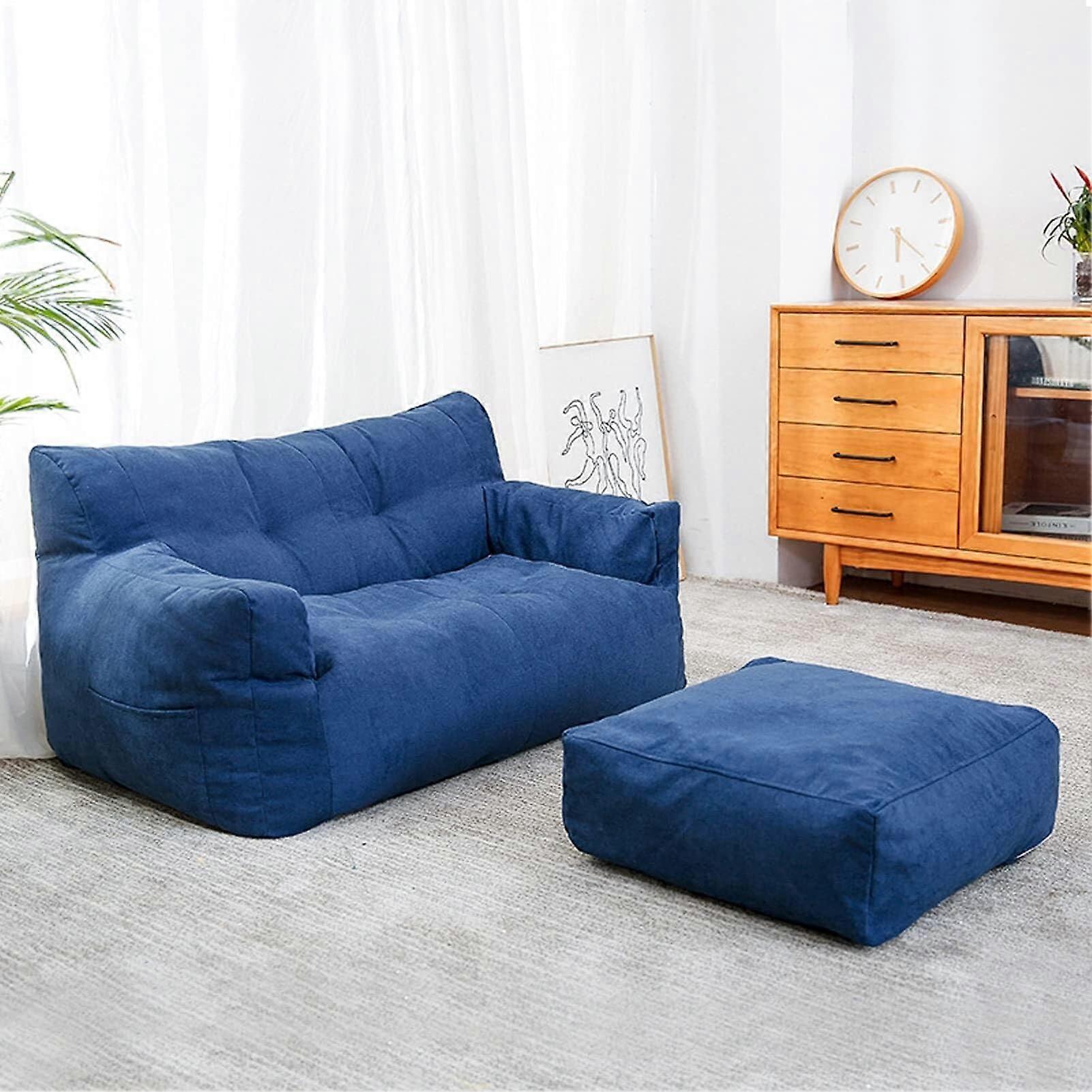 Bean Bags for Bedroom and Living Room, Giant Bean Bag Cover 1x1m Square with Sturdy Zip, Durable Fabric, No Filling