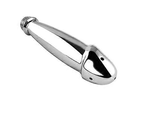 Metal Enema Shower Head for Vaginal Cleansing, Double Point Rinse System, Alloy Enema Nozzle for Men and Women (M/S)