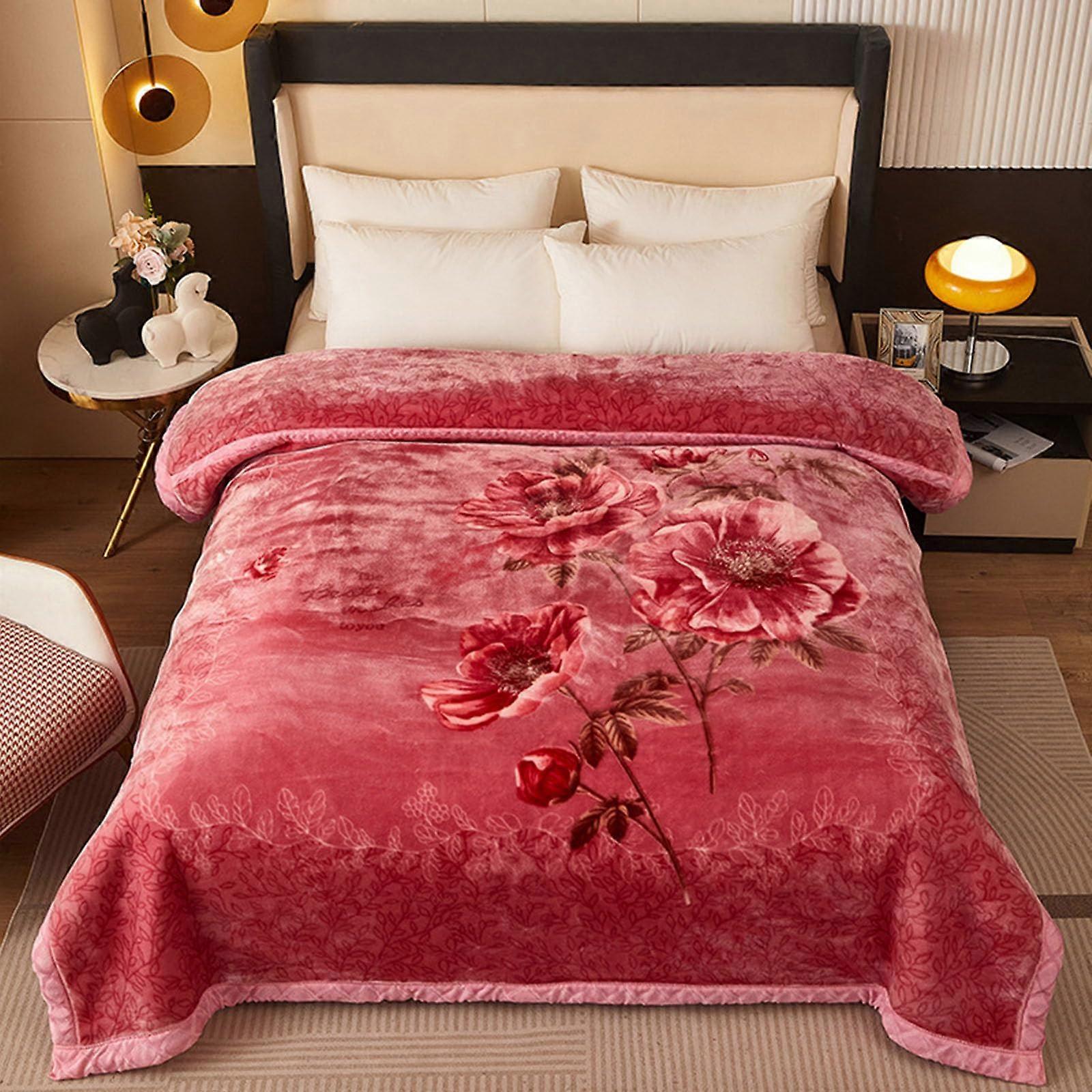 Cuddly Blanket AllSeason Quilt, Sleeping Comforter, Fleece Sofa Blanket, 180x220cm