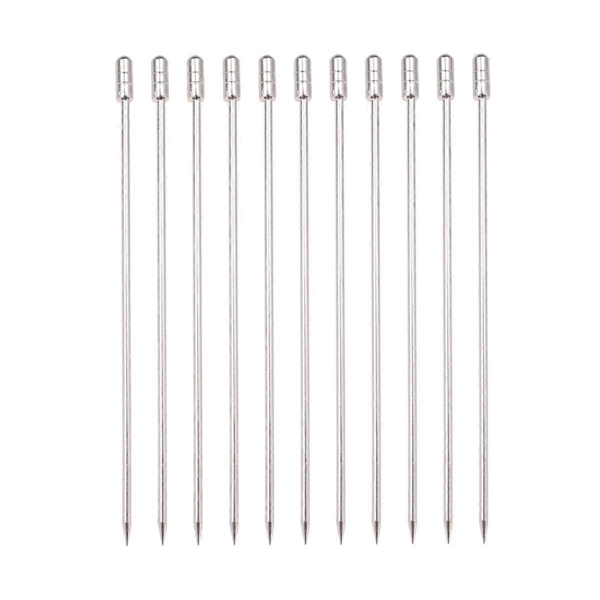 Party Picks for Appetizers Skewering Olives Cheeses 10Pcs 304 Stainless Steel Silver