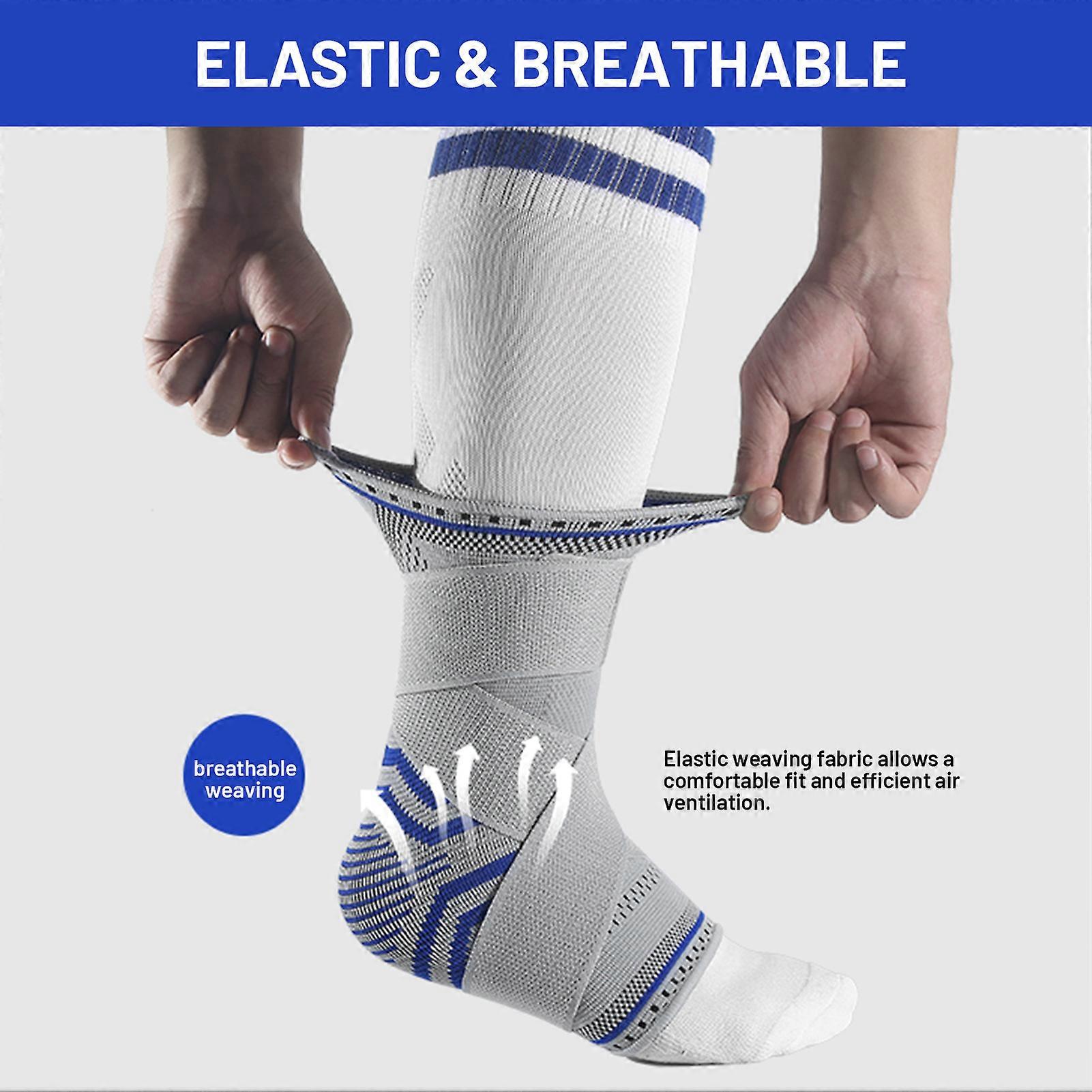 Ankle Brace Adjustable Support Elastic Strap for Basketball Cycle Sport Protection