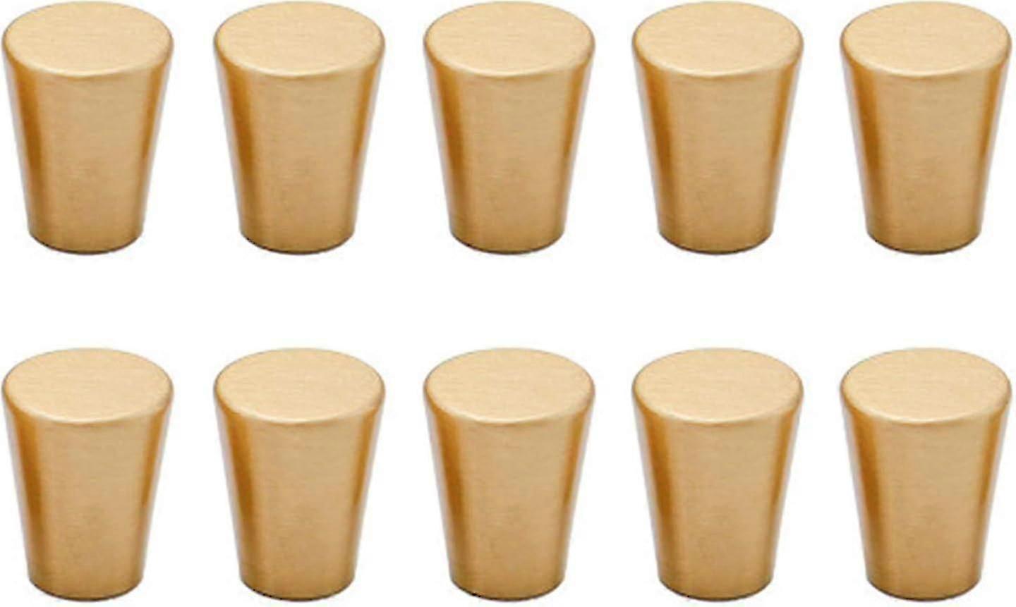10-Pack Gold Solid Brass Pull Handles for Stylish Home Decor