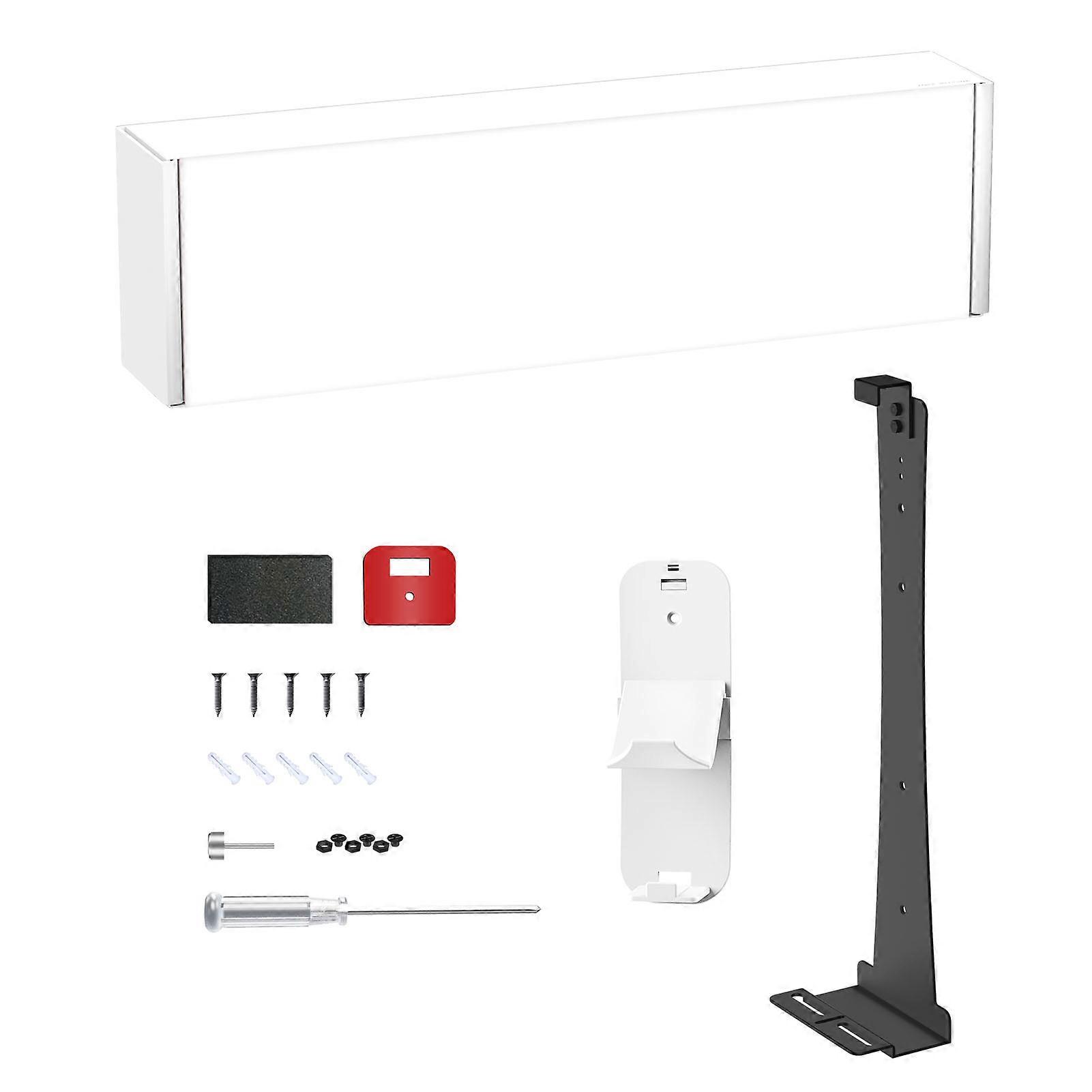 Black Iron Wall Mount Bracket for Slim Pro Game Console with Headphone and Controller Holder