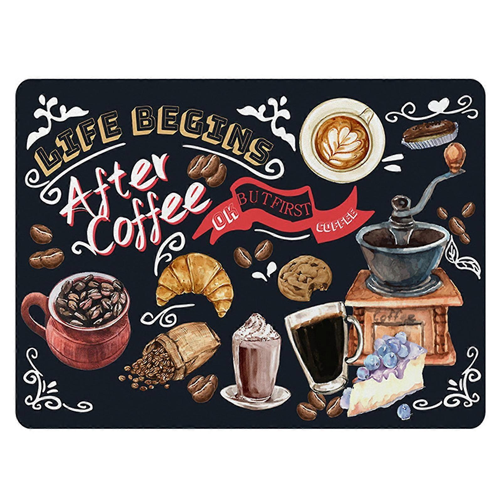 Καφετιέρα Mat Απορροφητικό στρώμα στεγνώματος πιάτων Μακράς διαρκείας Multi-purpose αντιολισθητικό επιτραπέζιο στρώμα για οικιακή κουζίνα Counter-H-