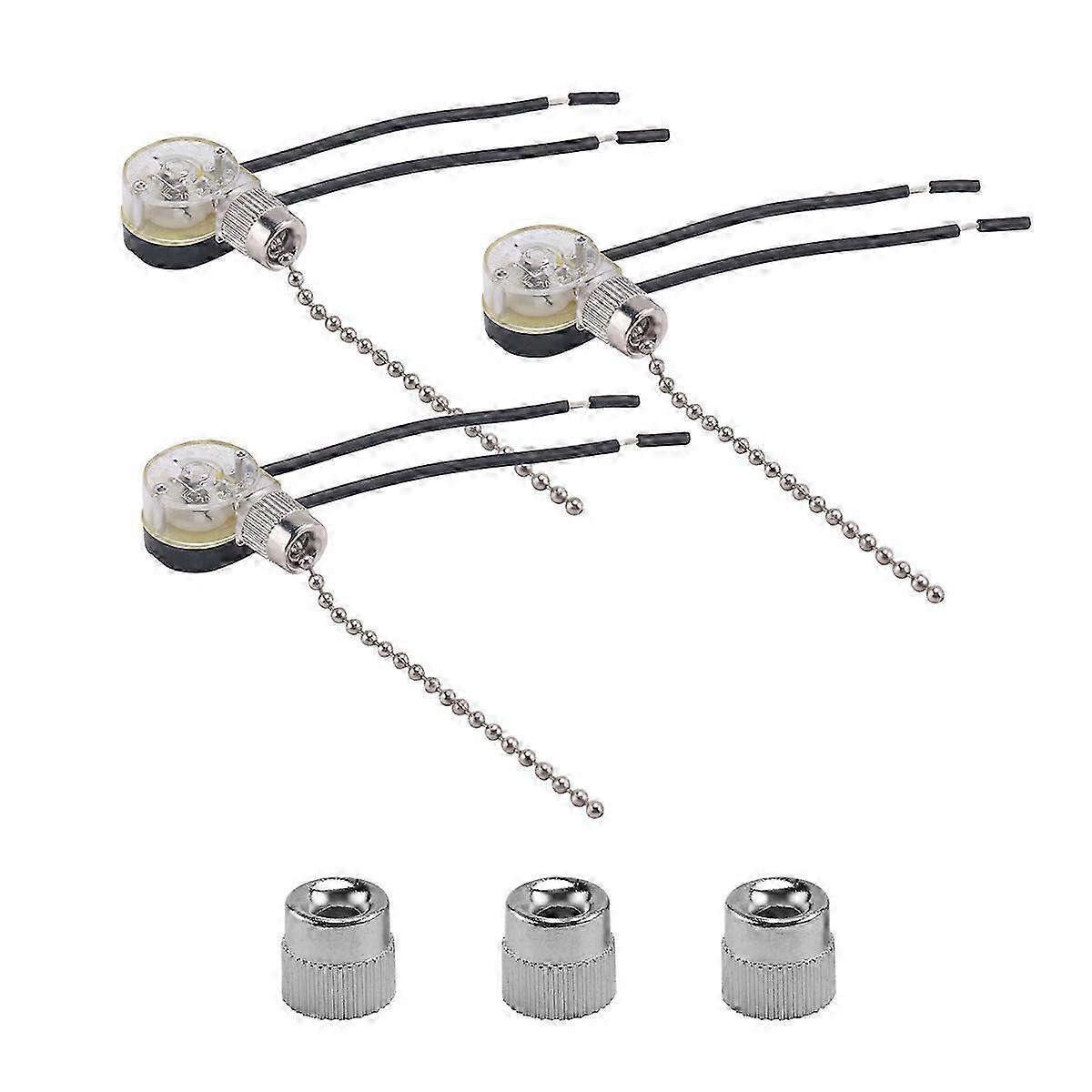 3Pack مروحة السقف ضوء التبديل ZE-109 مروحة التبديل سقف سحب سلسلة التبديل استبدال الطبعة 0711