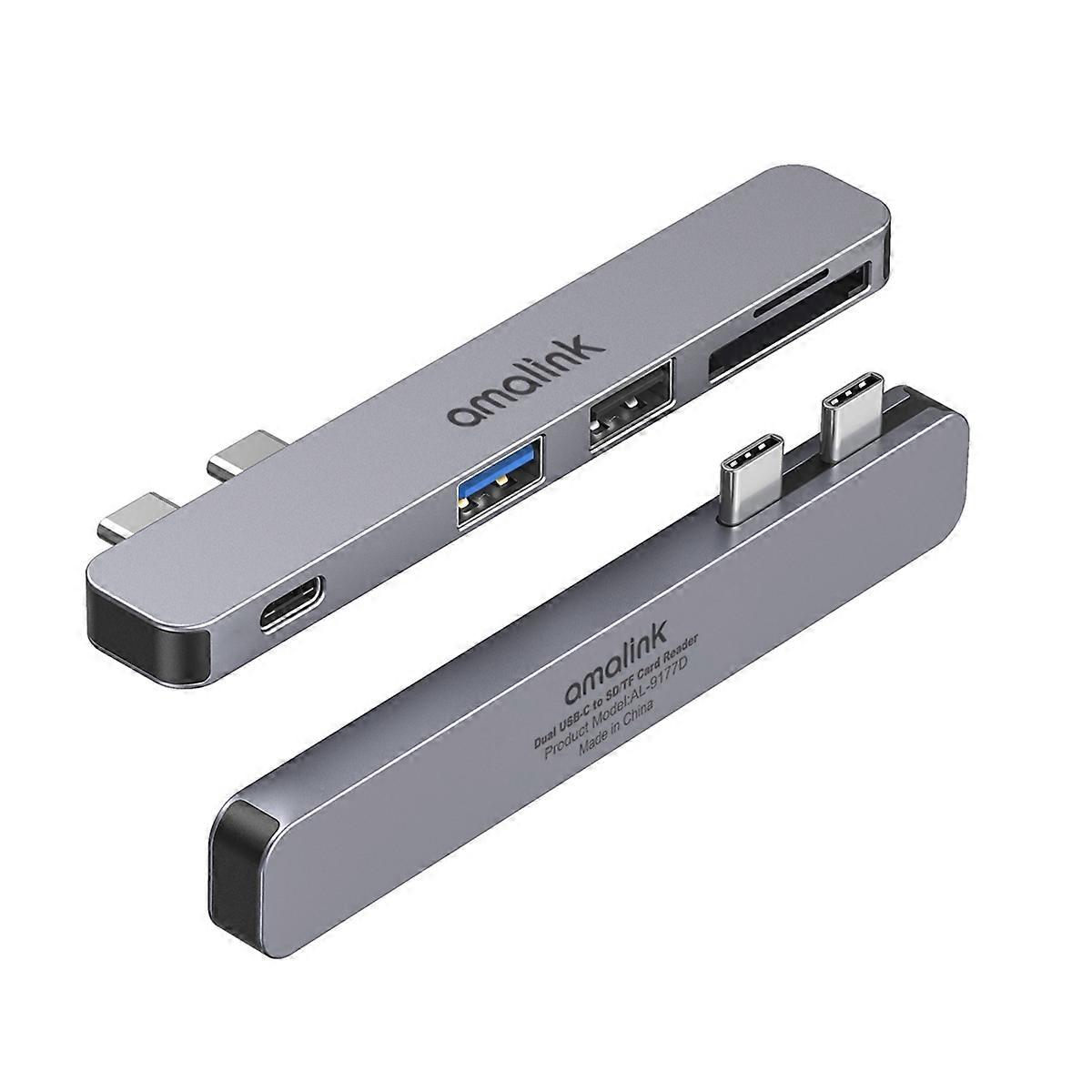 9177D Dual Type-C / USB-C to SD/TF Card Reader 9177D