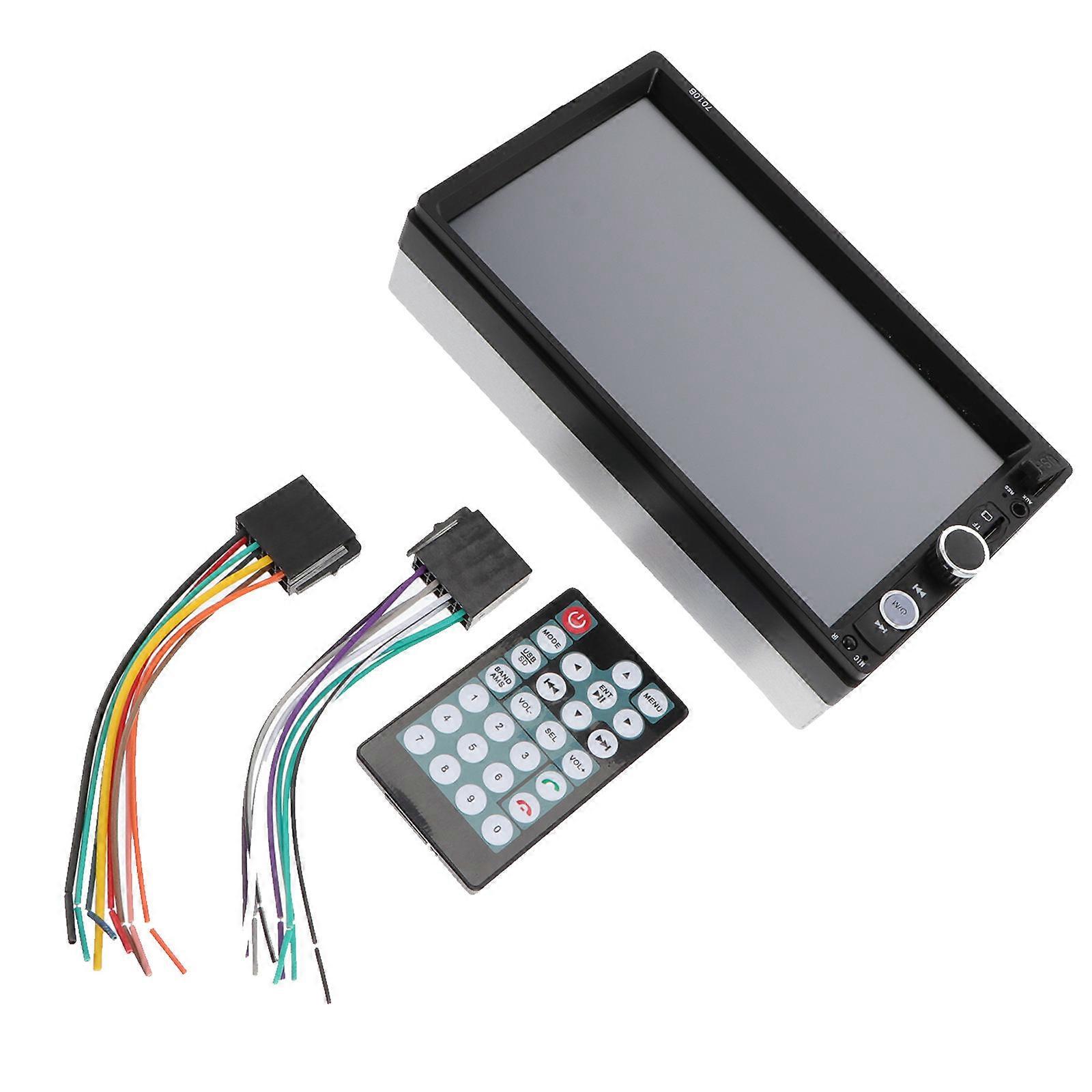 Car Radio Single Din Aftermarket Car Stereo System Portable Car Player For Professional Users Plastic Material 1Set