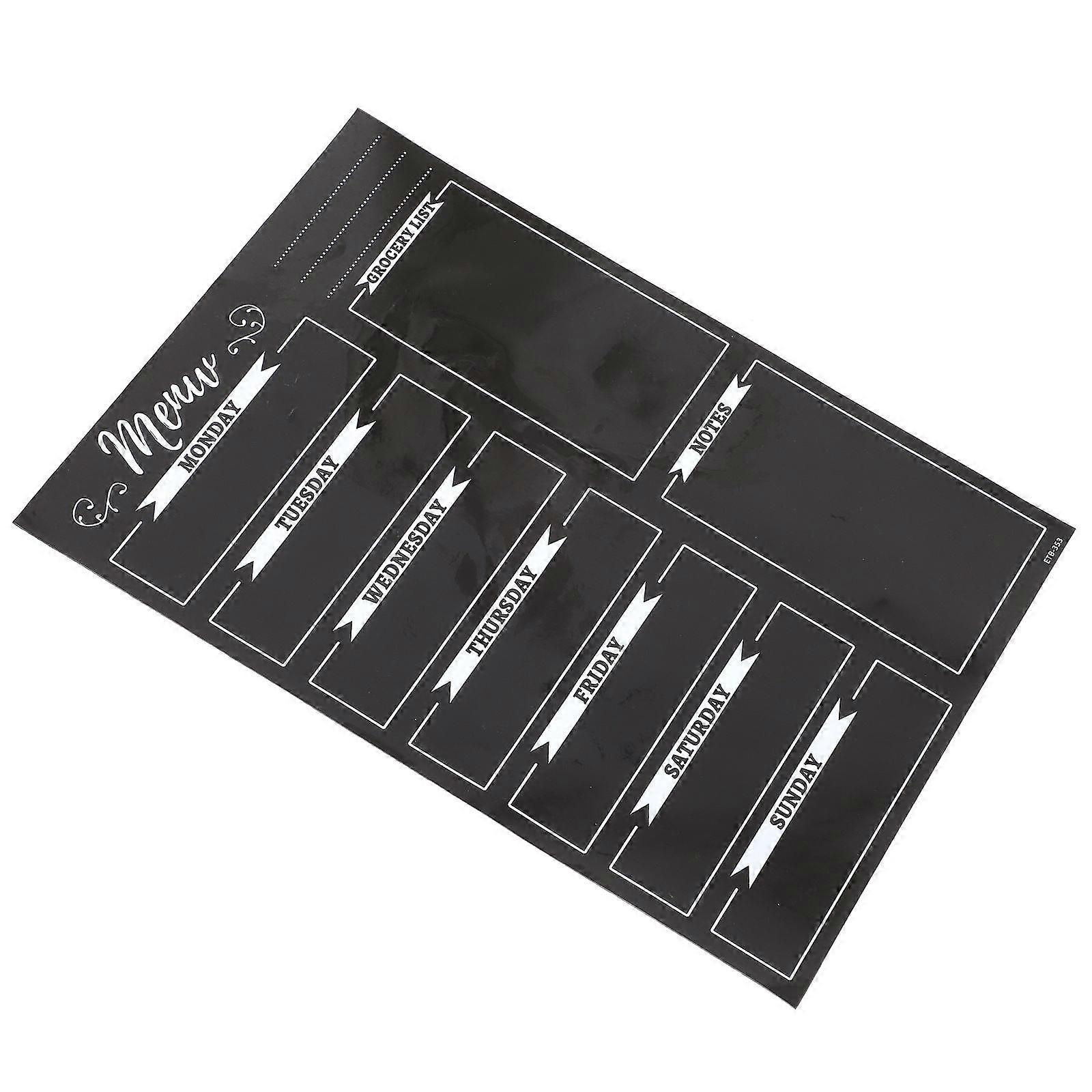 Magnetic Notepad for Fridge Magnetic Blackboard Sheet Home Use Rectangular Shape 1Pcs