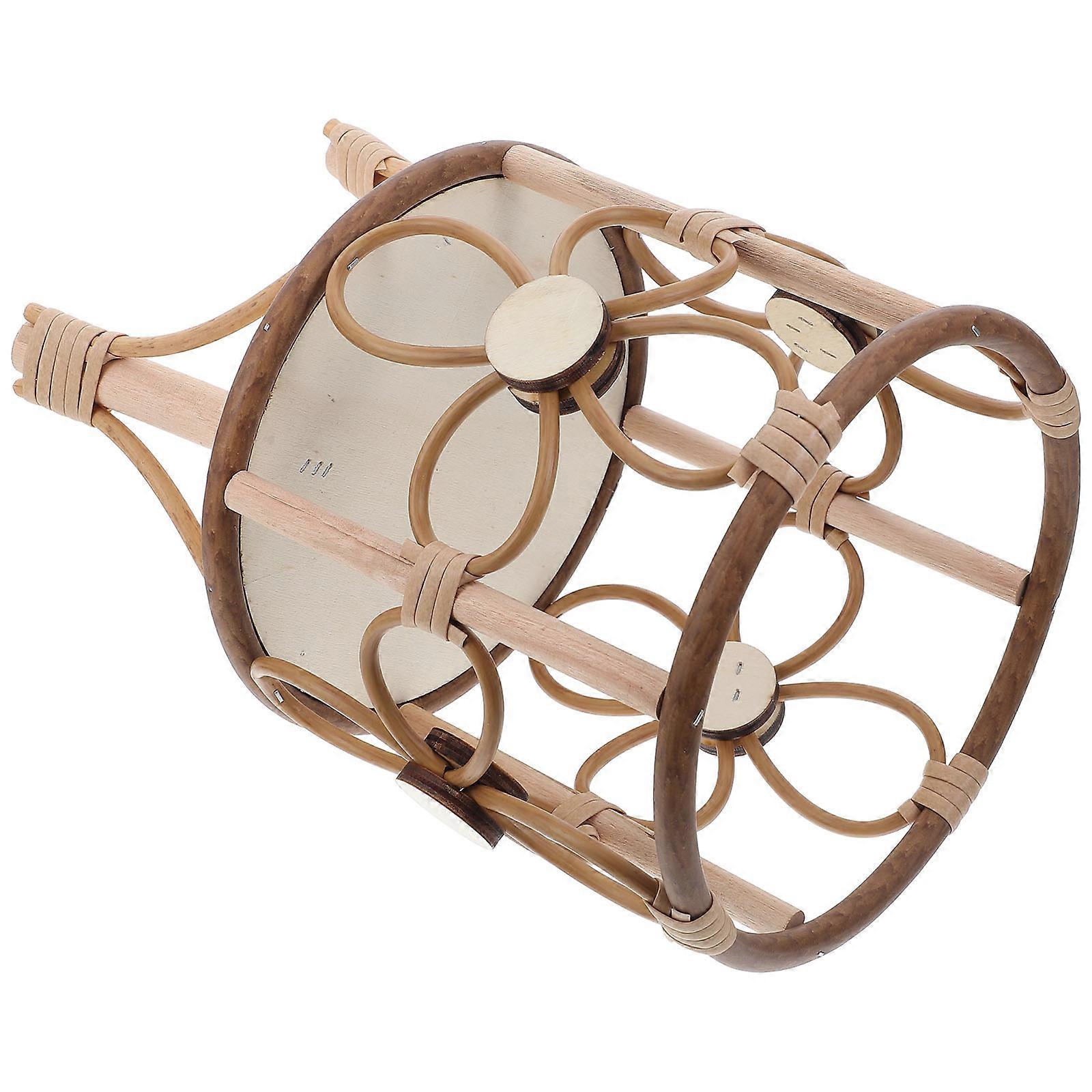 Plant Rack Unique Woven Plant Pot Holder For Balcony Home Decor Light Brown 28.40X20.00X20.00CM Durable 1Pack