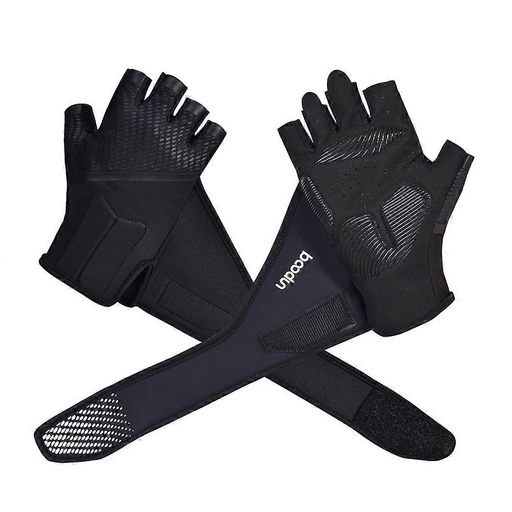 Here's a refined and professional product description for **Half Fitness Gloves** tailored for weightlifting and dumbbell training:
### **Half