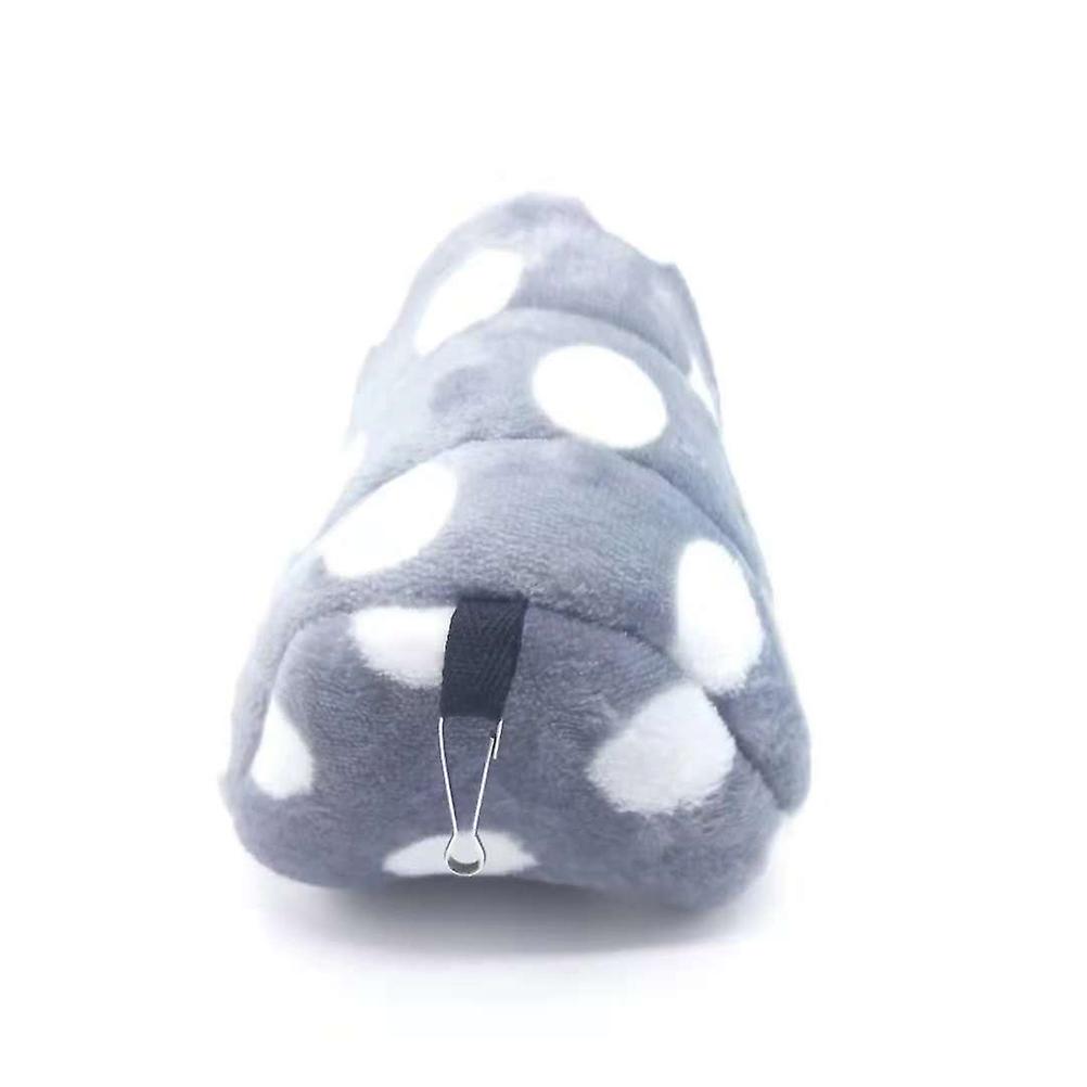 Hamster Cave Bed Heat Preservation Round Dots Pattern Practical Design Grey Color 1Pack