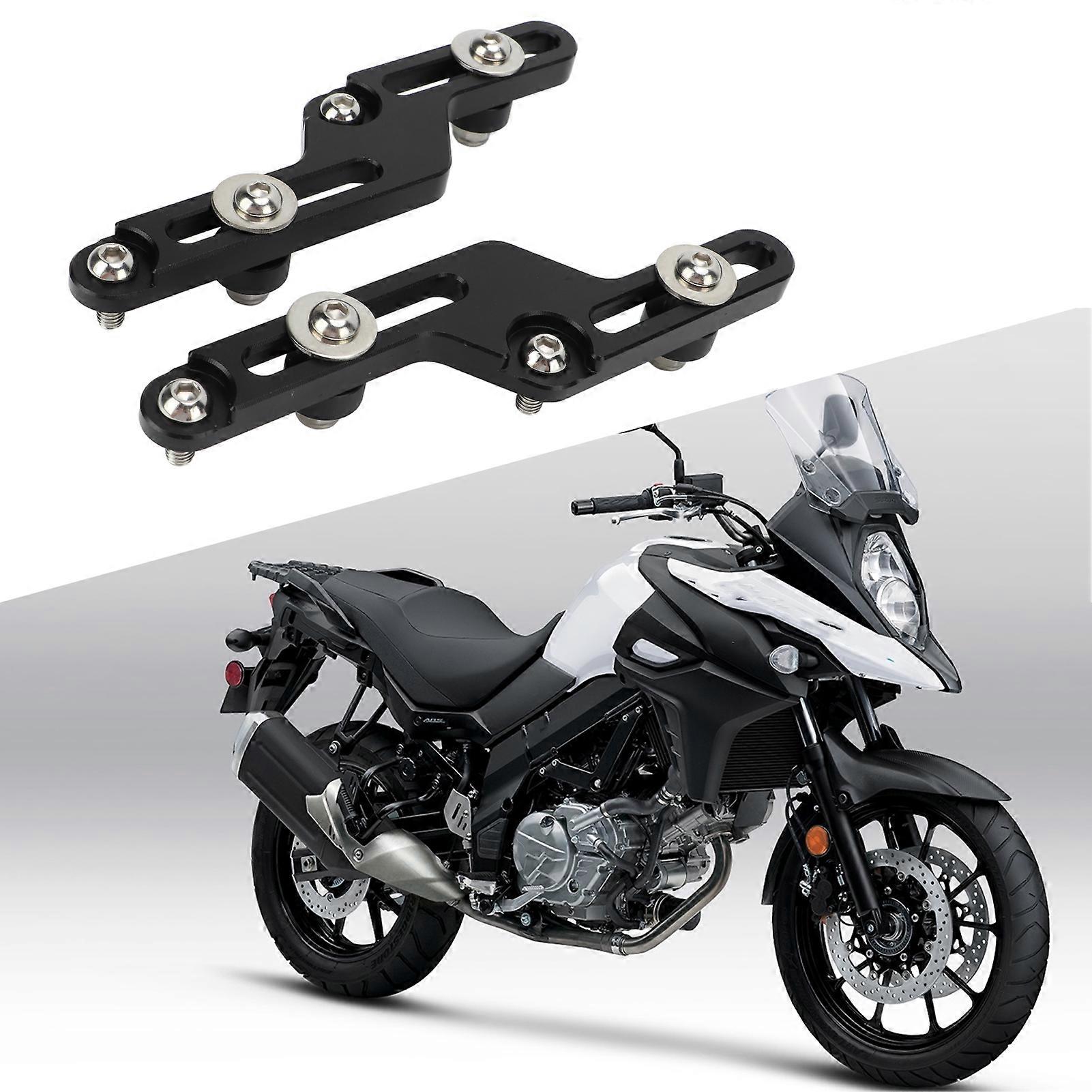 Motorcycle Windscreen Windshield Mount Bracket Kit Replacement for SUZUKI V‑STROM DL650 2017‑2020 Black 