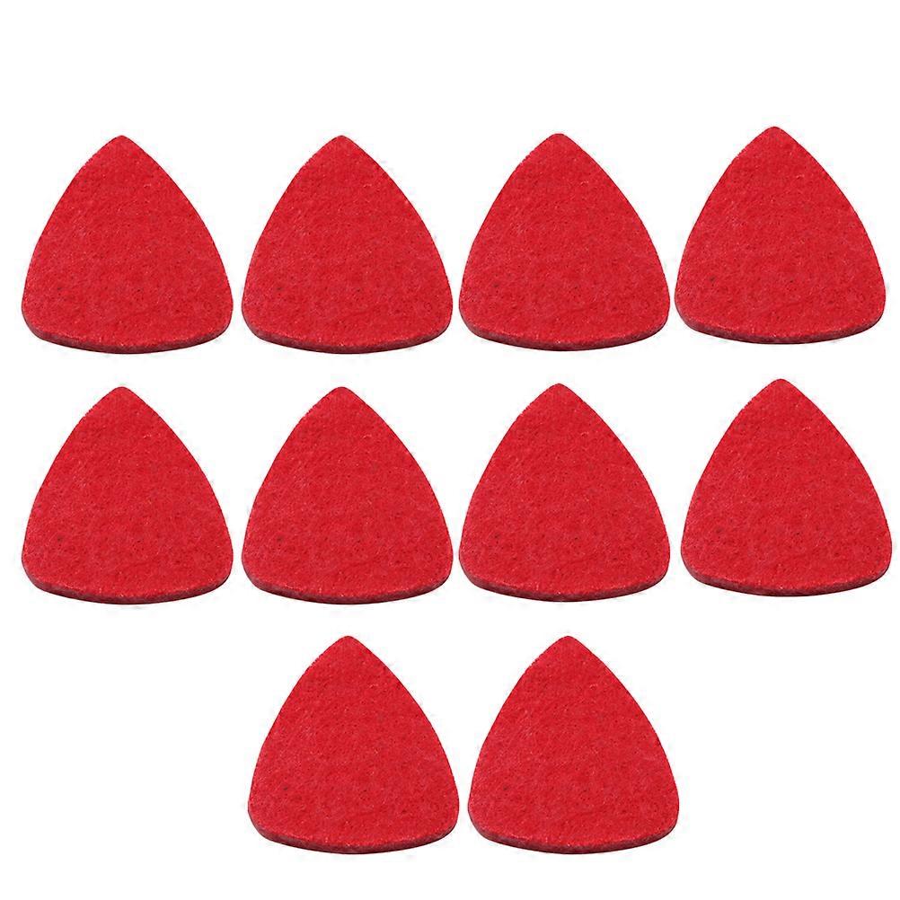 Guitar Plectrums Nylon String Compatibility Felt Ukulele Picks 10Pcs