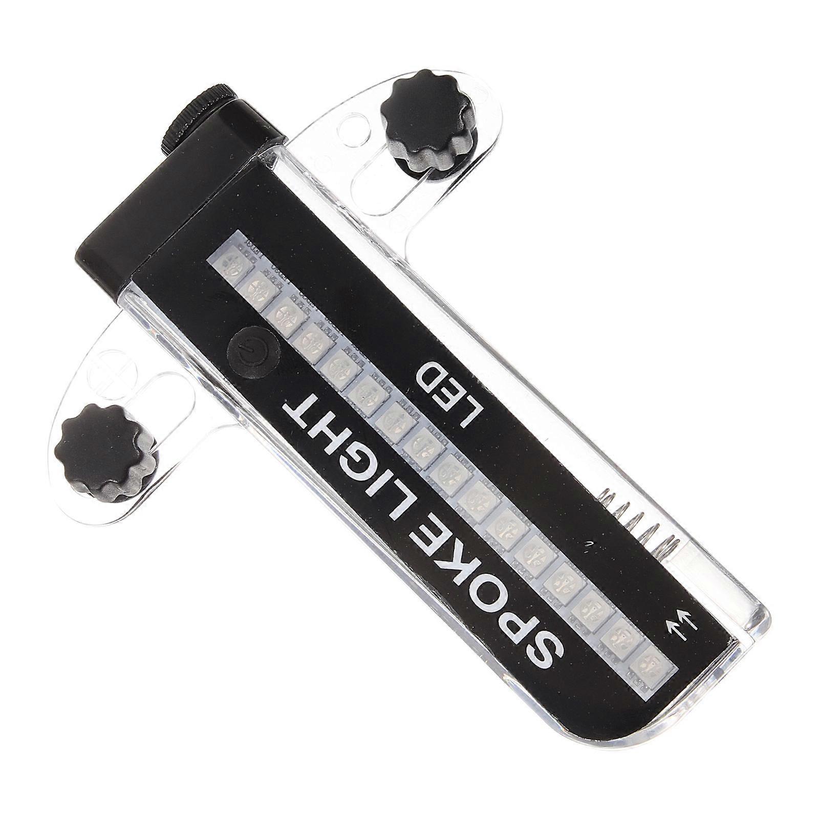 Bike Spoke Light with LEDs for Cool Decoration and Safe Riding Experience Black Reusable Plastic