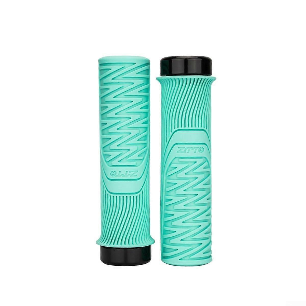 Slim, slipresistant bicycle grips made from composite materials to enhance your riding adventure (blue).