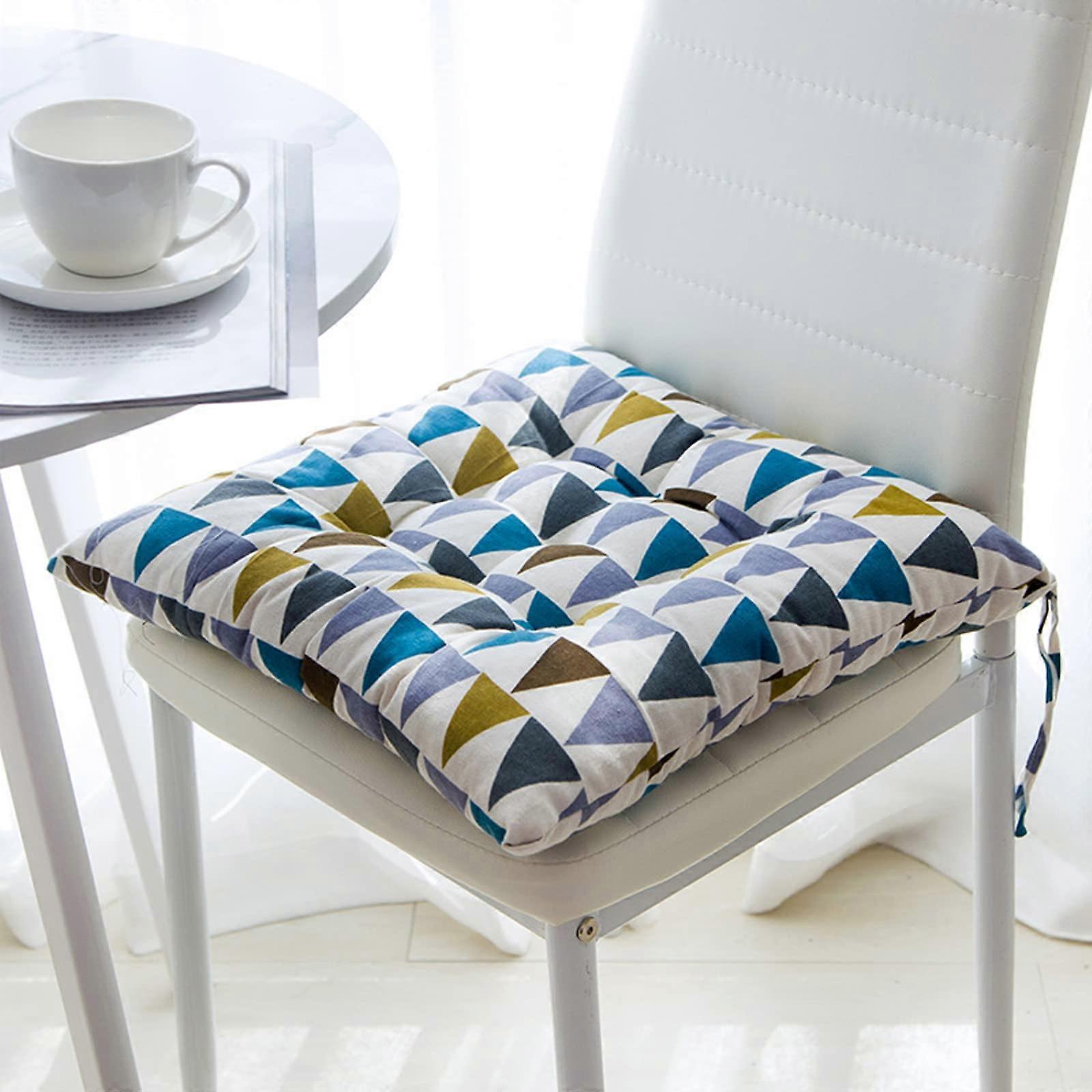 Non-Slip Chair Cushion for Kitchen or Dining, 2-Piece Set, Durable Fabric, Comfortable Soft Padding, 45x45 cm