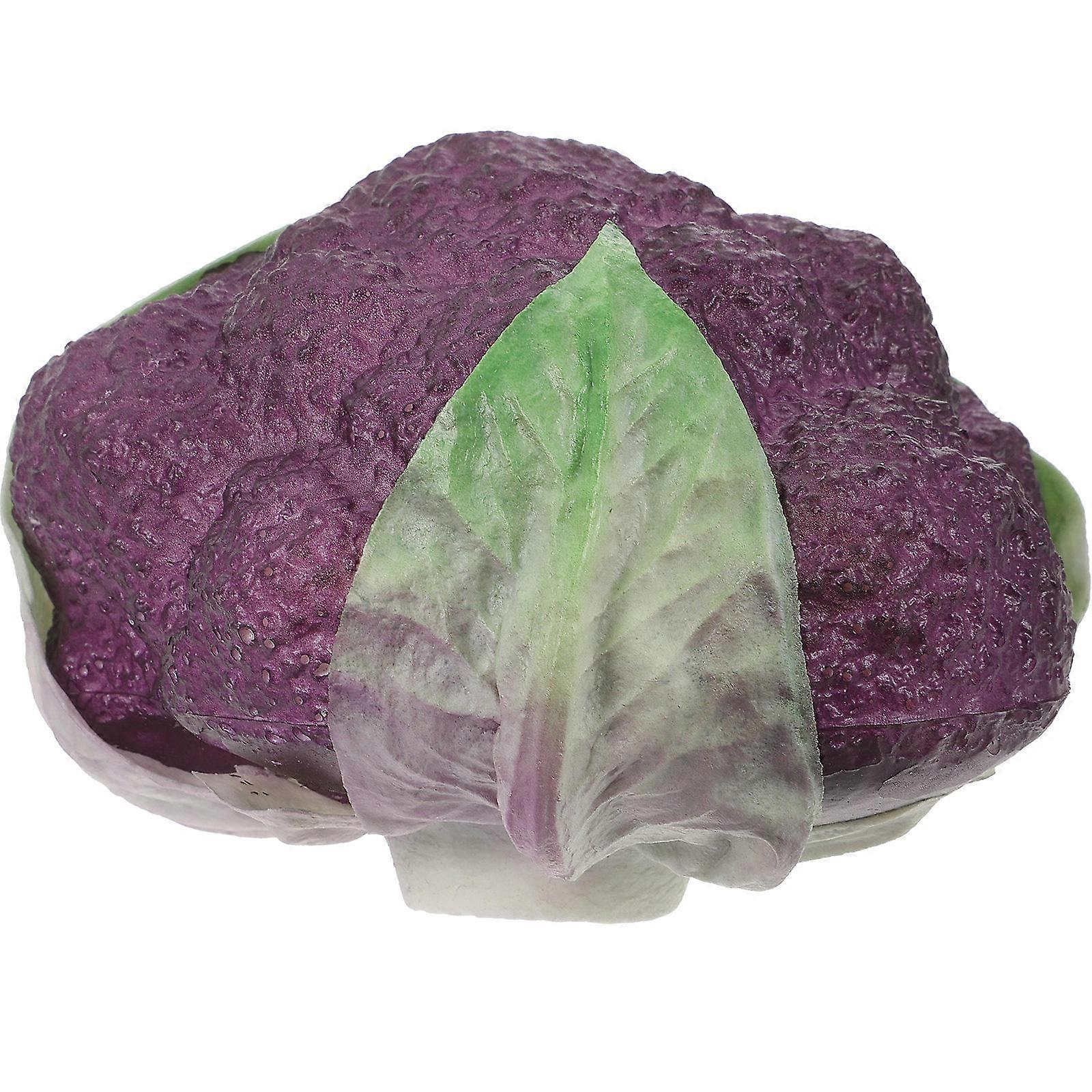 Simulated Broccoli Models Lifelike Broccoli Adornment PU Material For Parties 12x12x8.5cm 1Set
