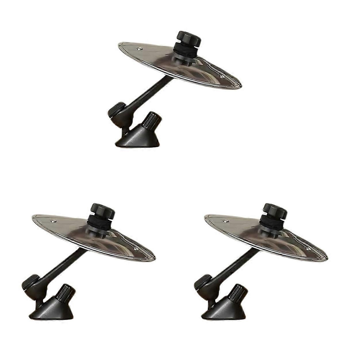 3PCS Hand- Car Crash Cymbal for Vehicles Silver