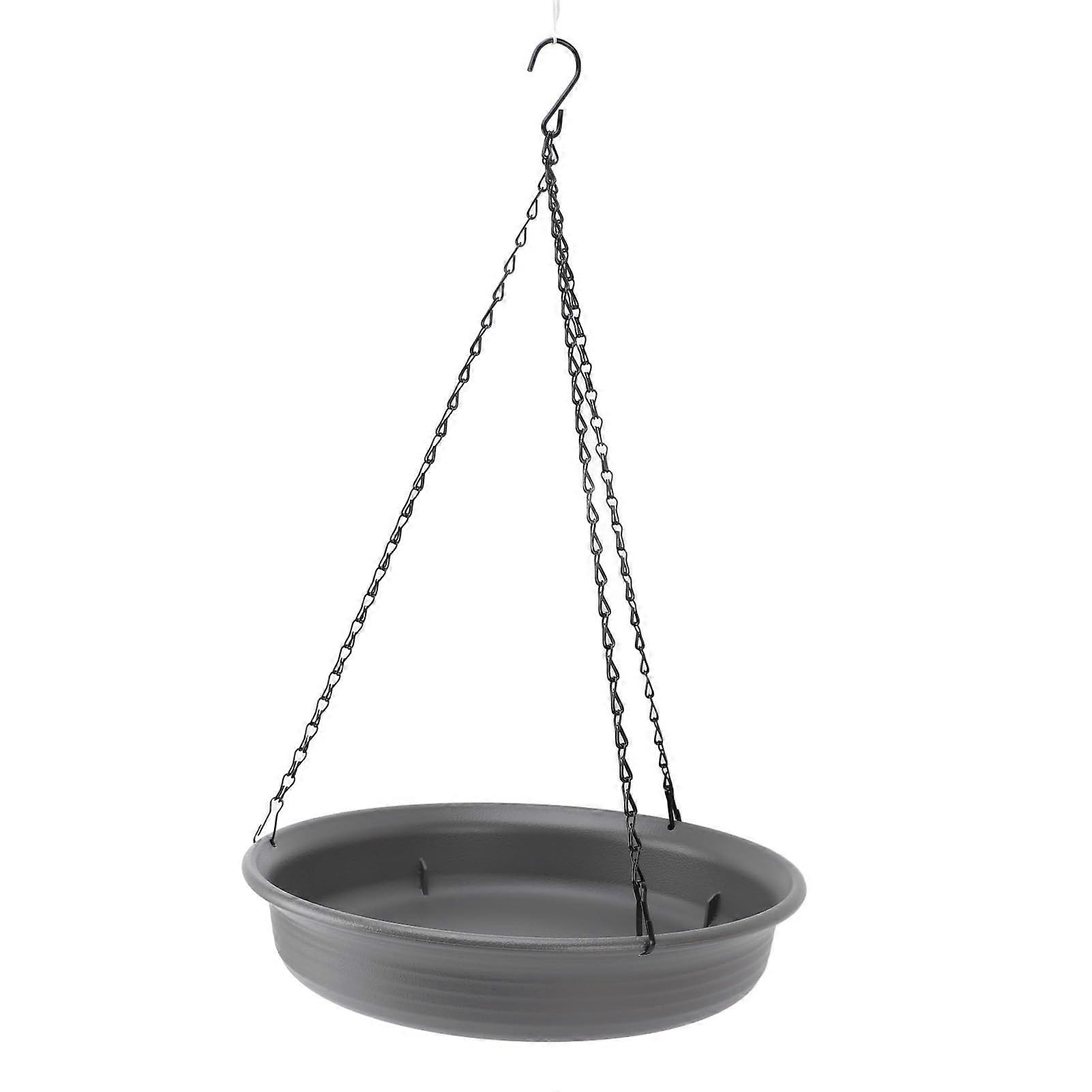 Hanging Bird Feeder With Hooks And Metal Chain, Plastic Bath, Round Tray Feeder, Umbrella Shaped Hummingbird Bath