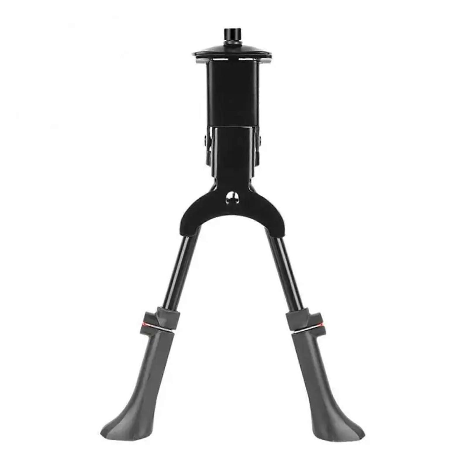 Bicycle Double Stand Parking Holder for 26-29 Inch Road Bikes, Adjustable Side Stand Support for Stability