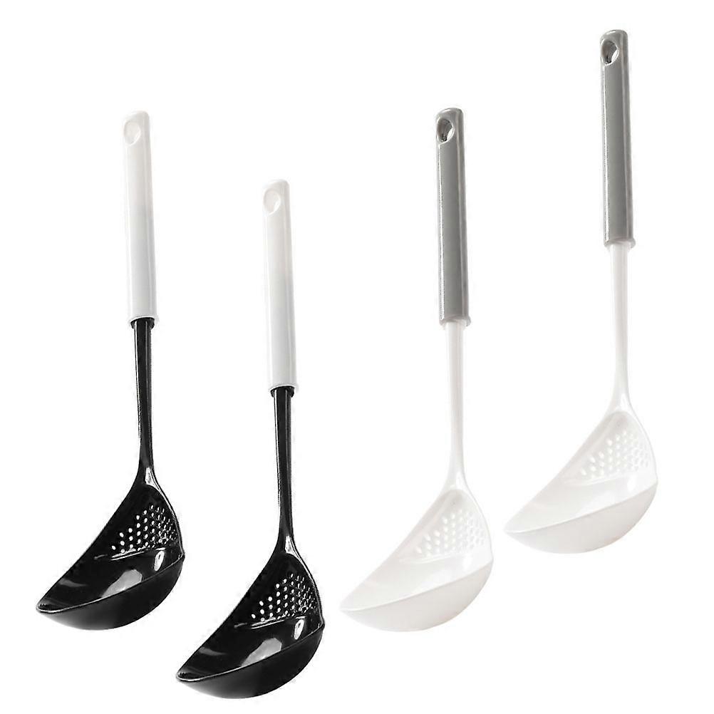 ملعقة مطبخ للطبخ الصرف السائل مقبض مريح 4 قطع