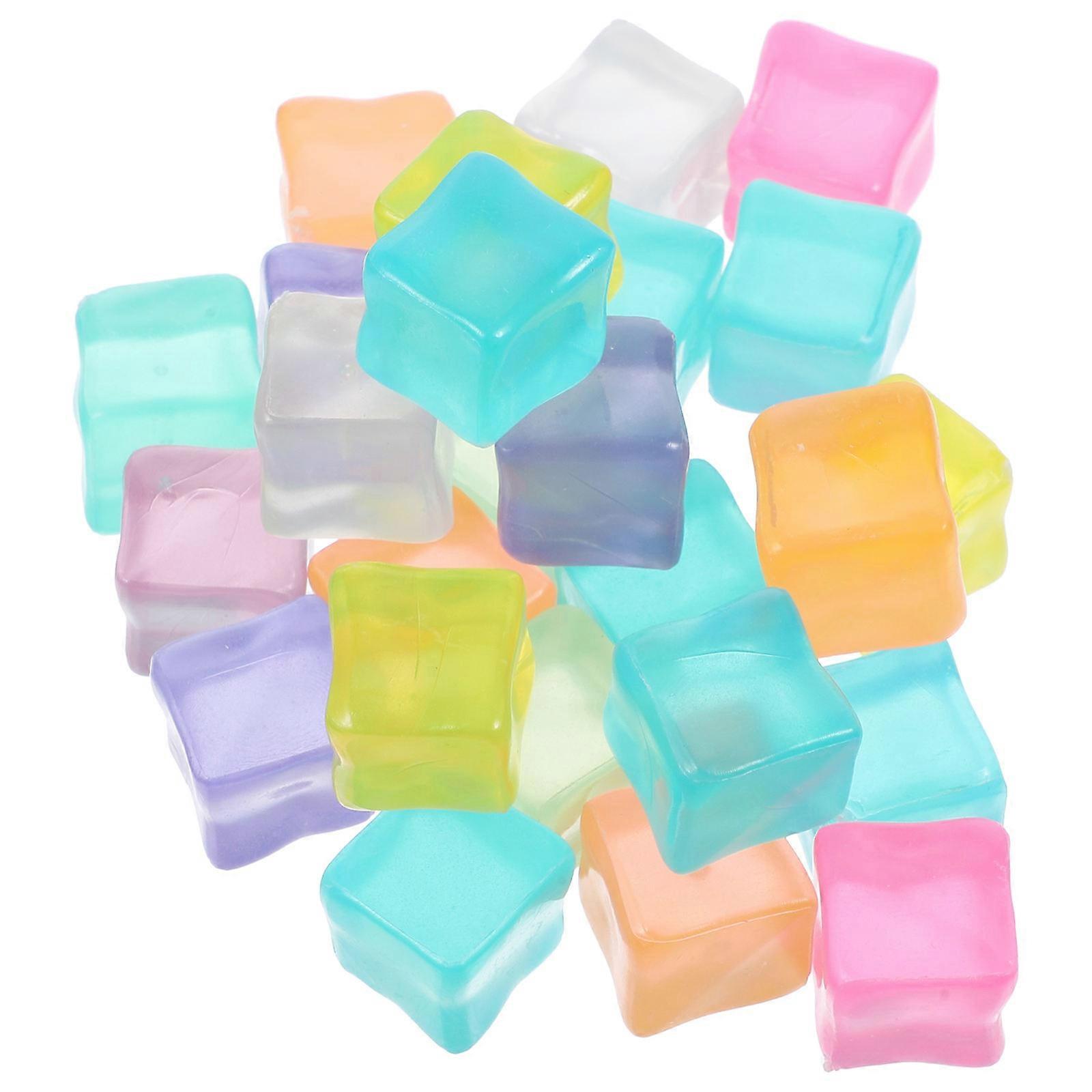 glaçon réutilisable glaçons acryliques glaçons fête usage domestique design compact congelable 25pcs