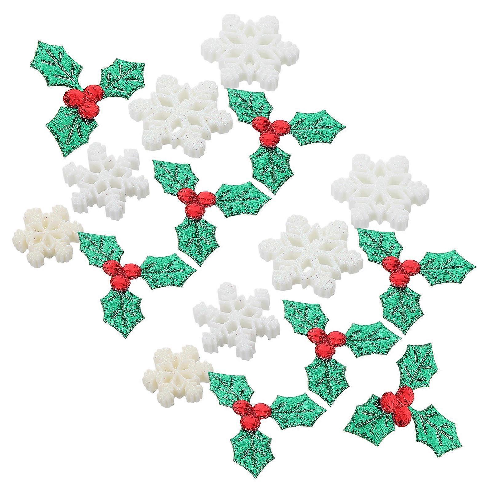Artificial Berries And Leaves Mini Ornaments For Crafts Diy Hair Clip Decoration 1Pack