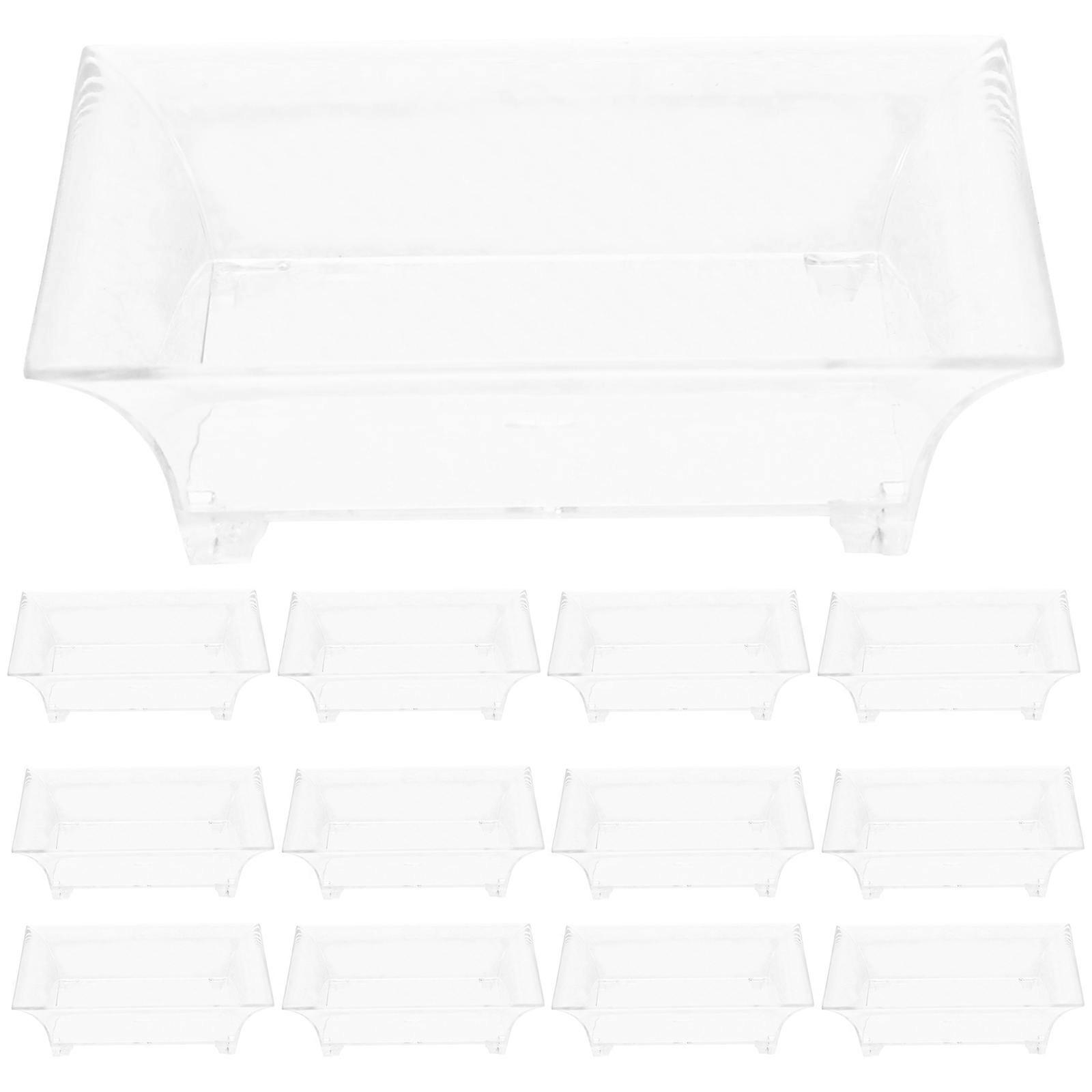 Transparent Dessert for Home Use Safe Practical Material 25 Pcs